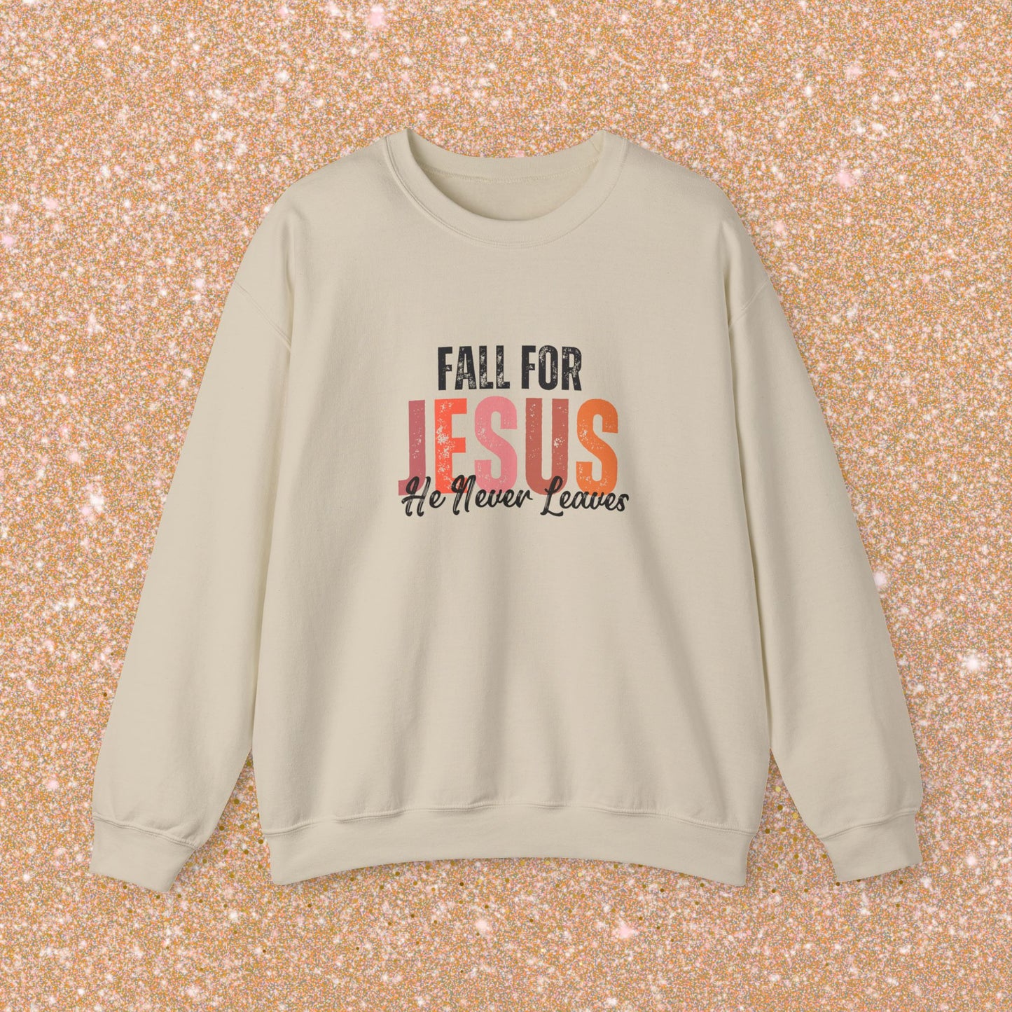 Fall for Jesus Sweatshirt, Christian Crewneck, Religious Apparel, Faith-Based Gifts, Inspirational Fashion, Cozy Church Wear