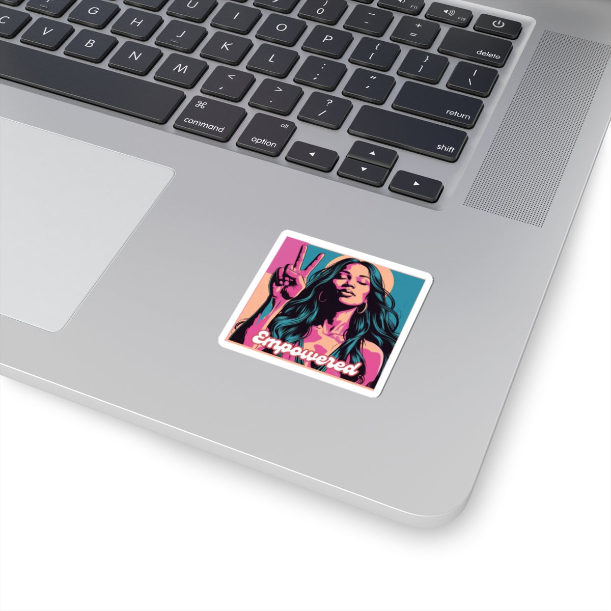 Empowered Woman Kiss-Cut Stickers, Positive Affirmation Sticker, Laptop Decor, Empowerment Gift, Feminist Art, Inspiring Quotes