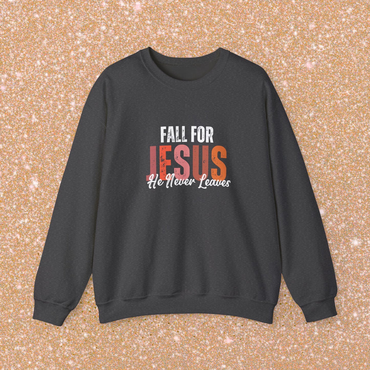 Fall for Jesus Sweatshirt, Christian Crewneck, Religious Apparel, Faith-Based Gifts, Inspirational Fashion, Cozy Church Wear