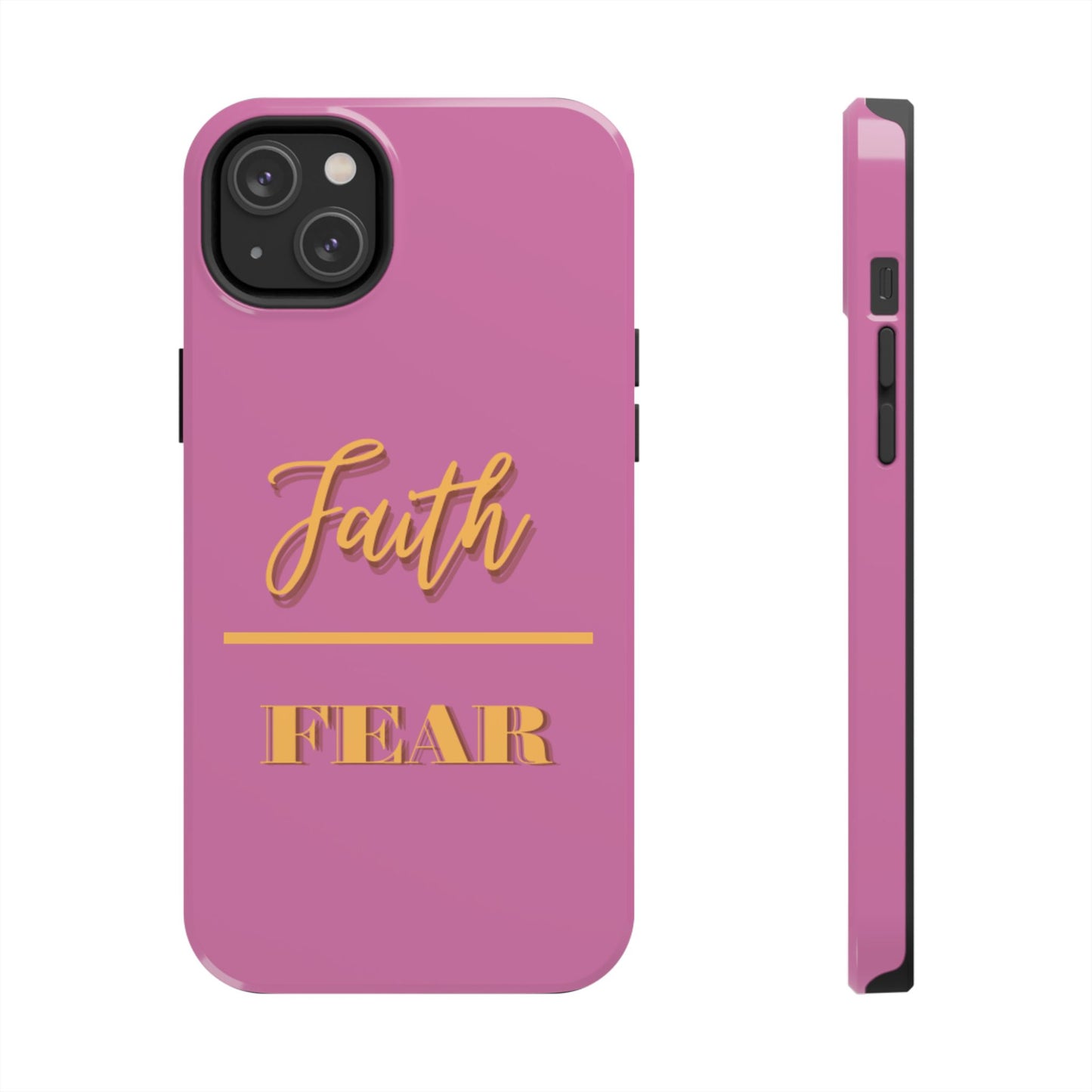 Faith Over Fear Phone Case - Inspirational Tough Cases for Daily Motivation, Gifts for Friends, Customizable Phone Covers, Unique Decor