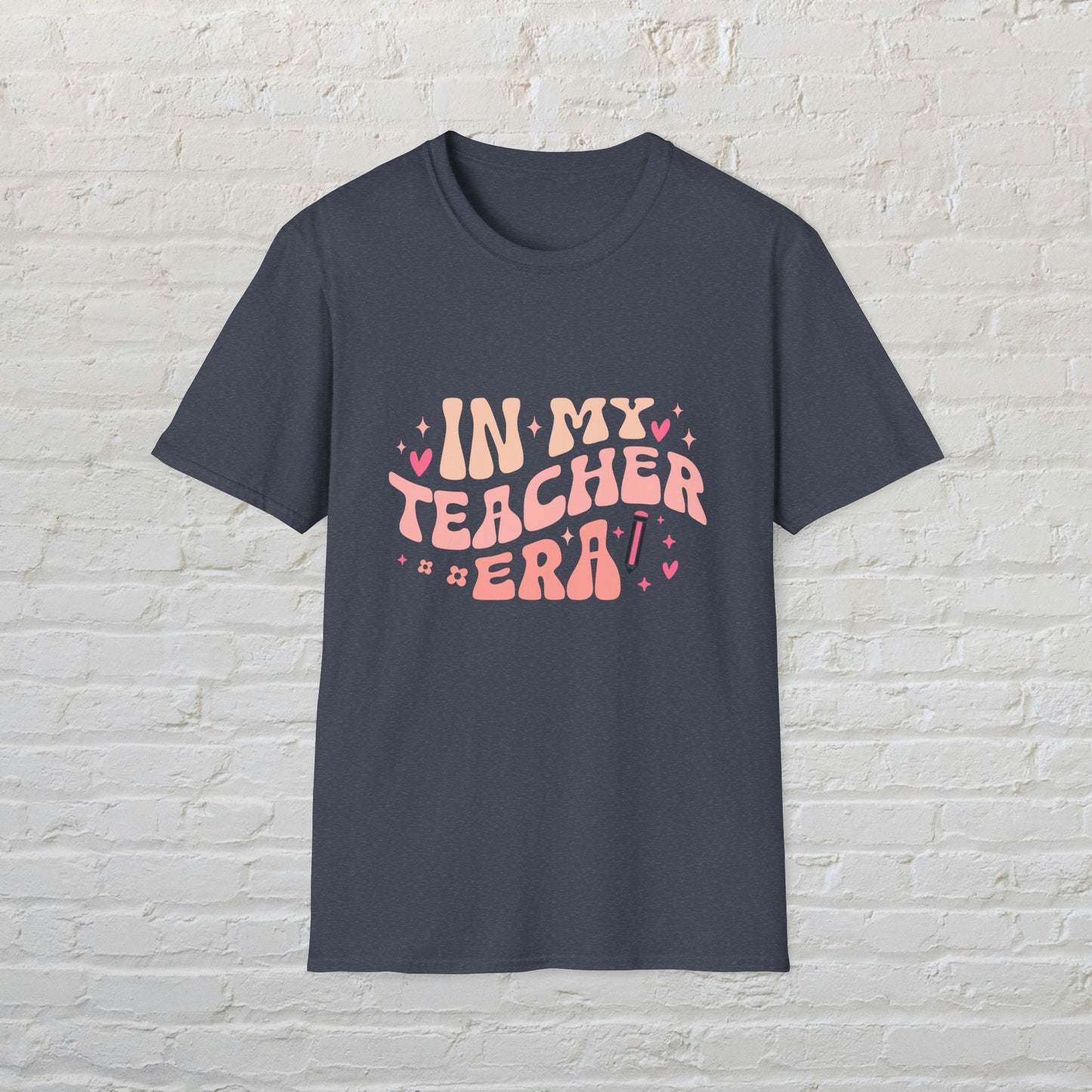 Cute Teacher Era T-Shirt, Gift for Educators, Classroom Shirt, Back to School, Funny Teacher Tee, Unisex Softstyle