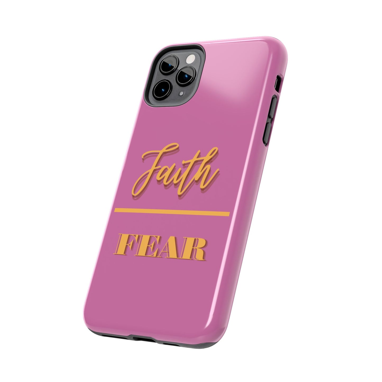 Faith Over Fear Phone Case - Inspirational Tough Cases for Daily Motivation, Gifts for Friends, Customizable Phone Covers, Unique Decor