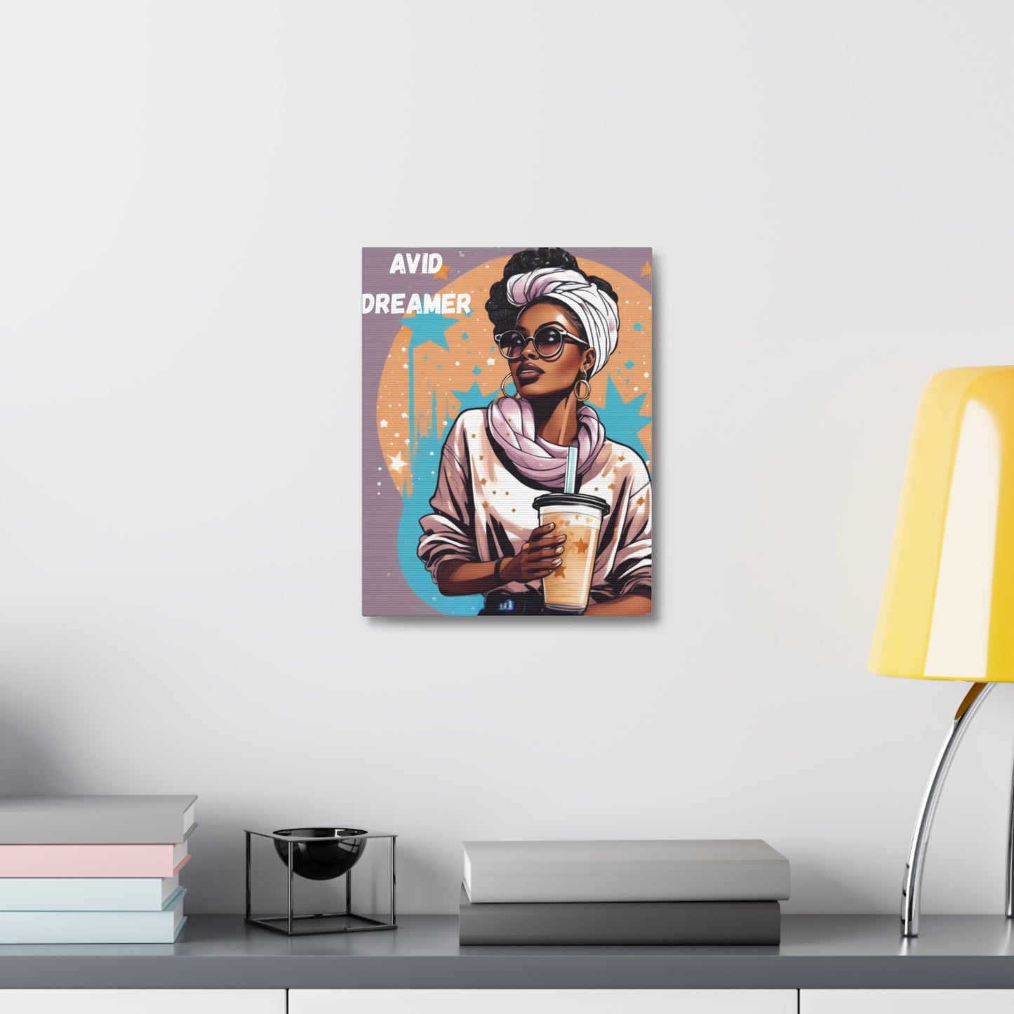 Avid Dreamer Stretched Canvas Art, Inspirational Wall Decor, Aesthetic Room Decoration, Gift for Dreamers, Unique Home Art