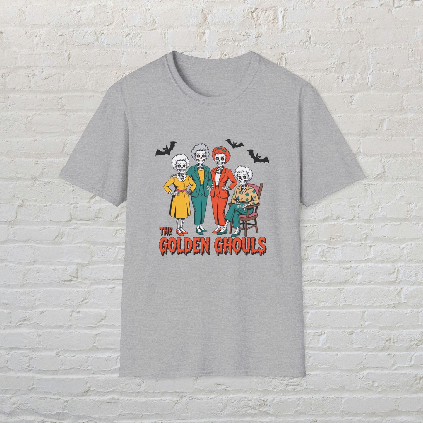Ghostly Gathering T-Shirt - Halloween Tee, Ghoulish Outfit, Spooky Costume, Unisex Graphic Shirt, Perfect for Costume Parties