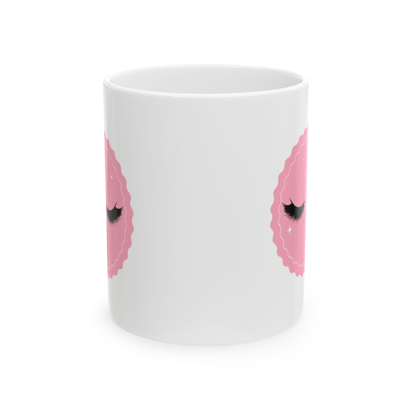 CutePinkSmiley Ceramic Mug - 11oz & 15oz