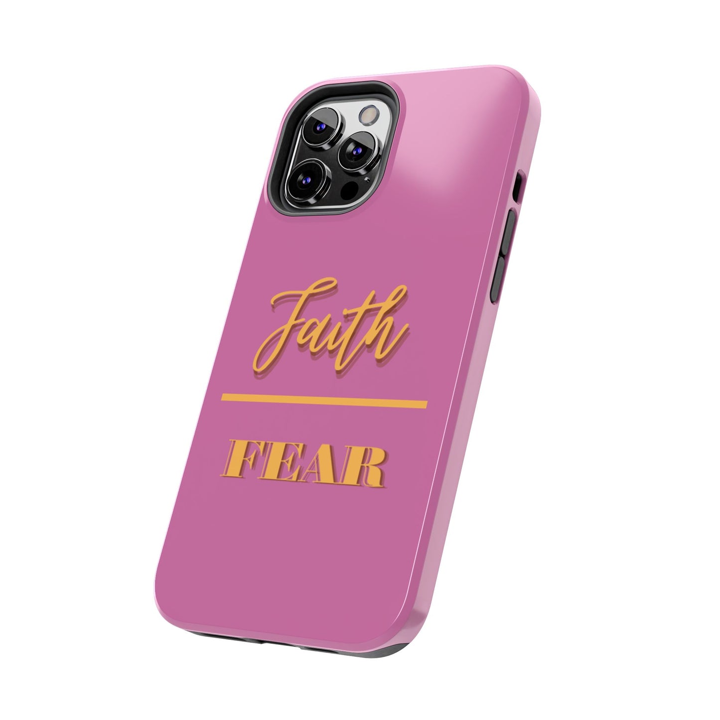 Faith Over Fear Phone Case - Inspirational Tough Cases for Daily Motivation, Gifts for Friends, Customizable Phone Covers, Unique Decor
