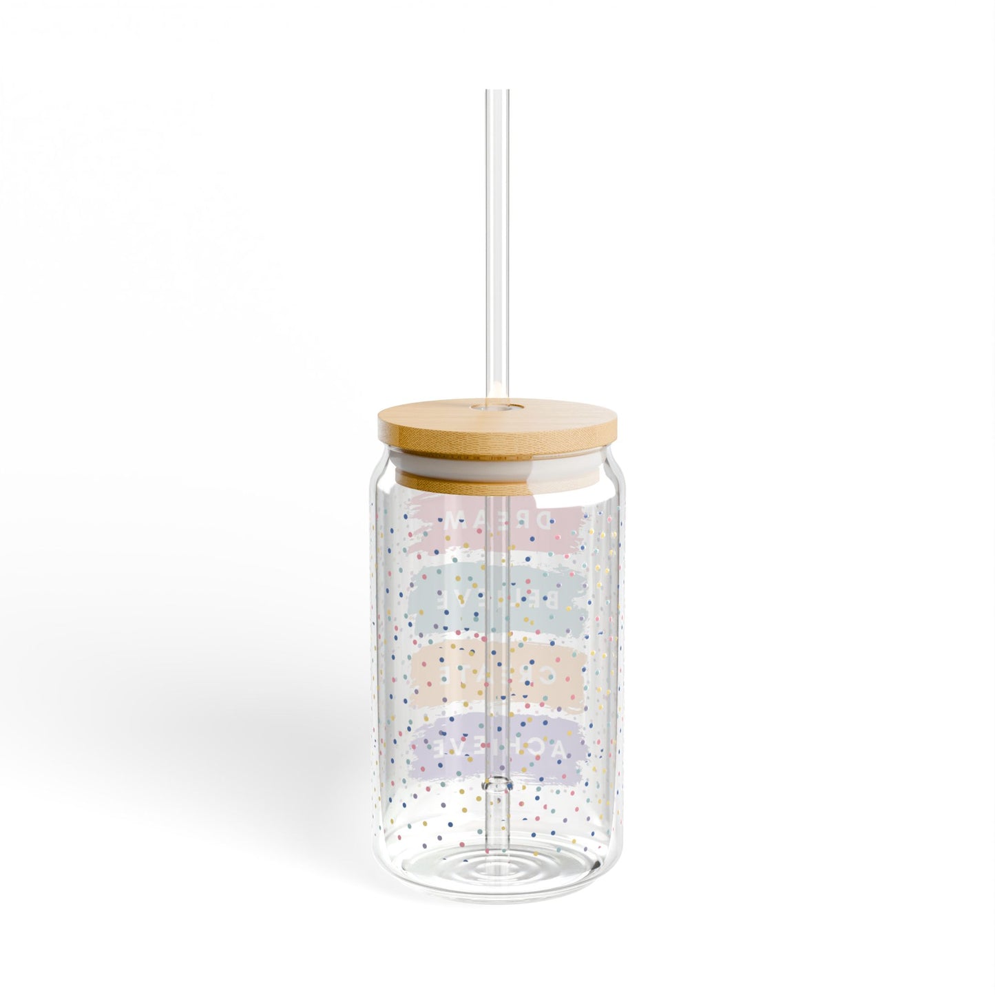 Inspirational Sipper Glass | 16oz Inspirational Drinkware, Motivational Quotes, Ideal for Home, Office, Gifts, Parties