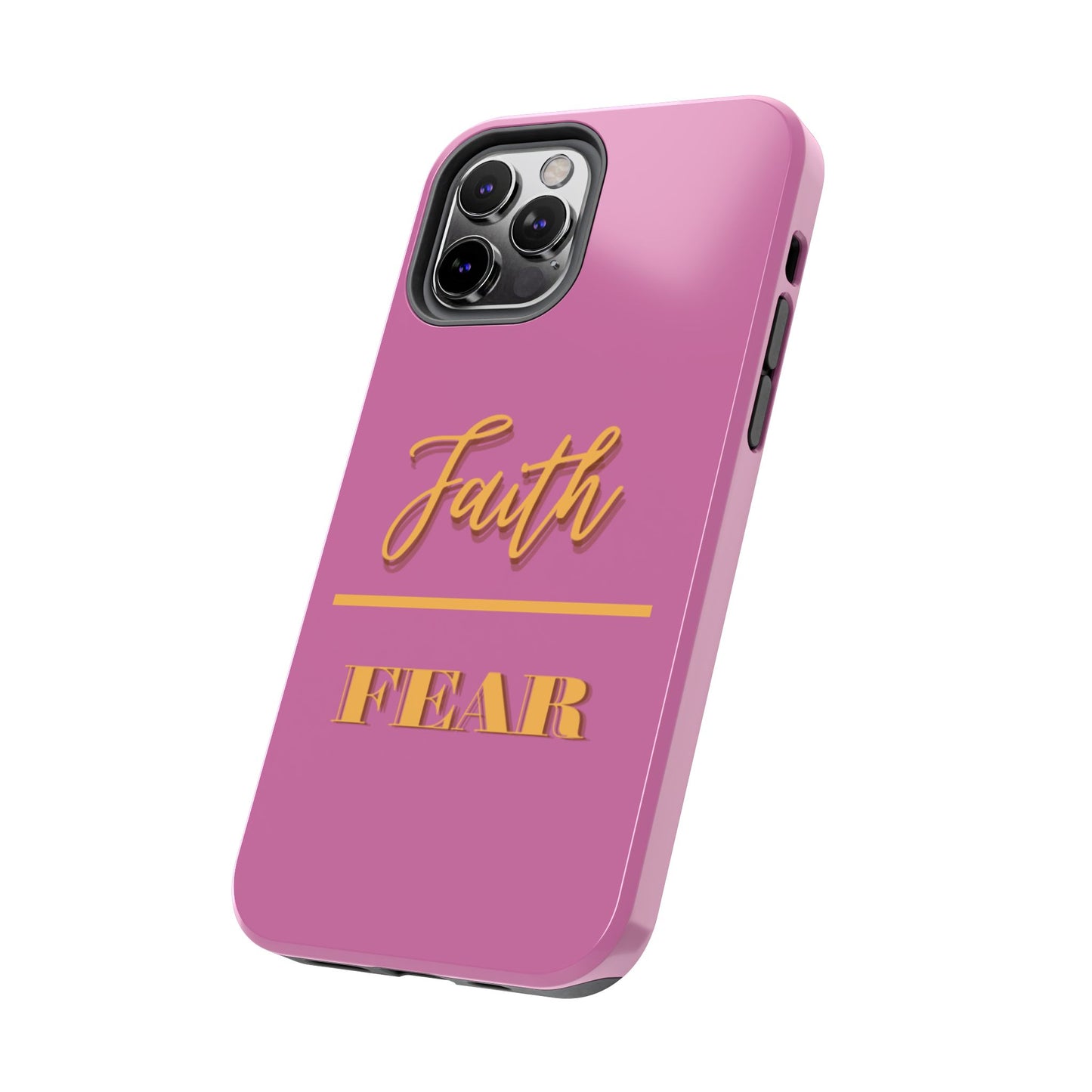 Faith Over Fear Phone Case - Inspirational Tough Cases for Daily Motivation, Gifts for Friends, Customizable Phone Covers, Unique Decor
