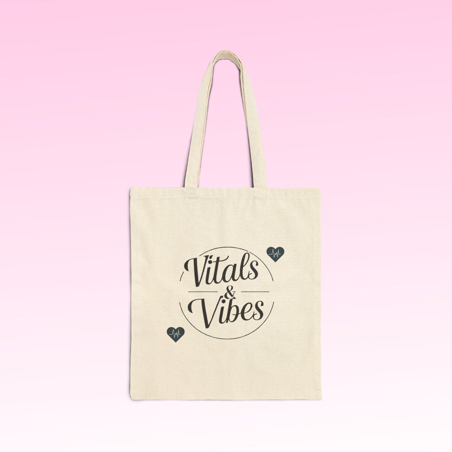 Nurse Life Tote Bag | Cotton Canvas Bag, Eco-Friendly Tote, Nursing Gift, Healthcare Tote, Nurse Appreciation Gift