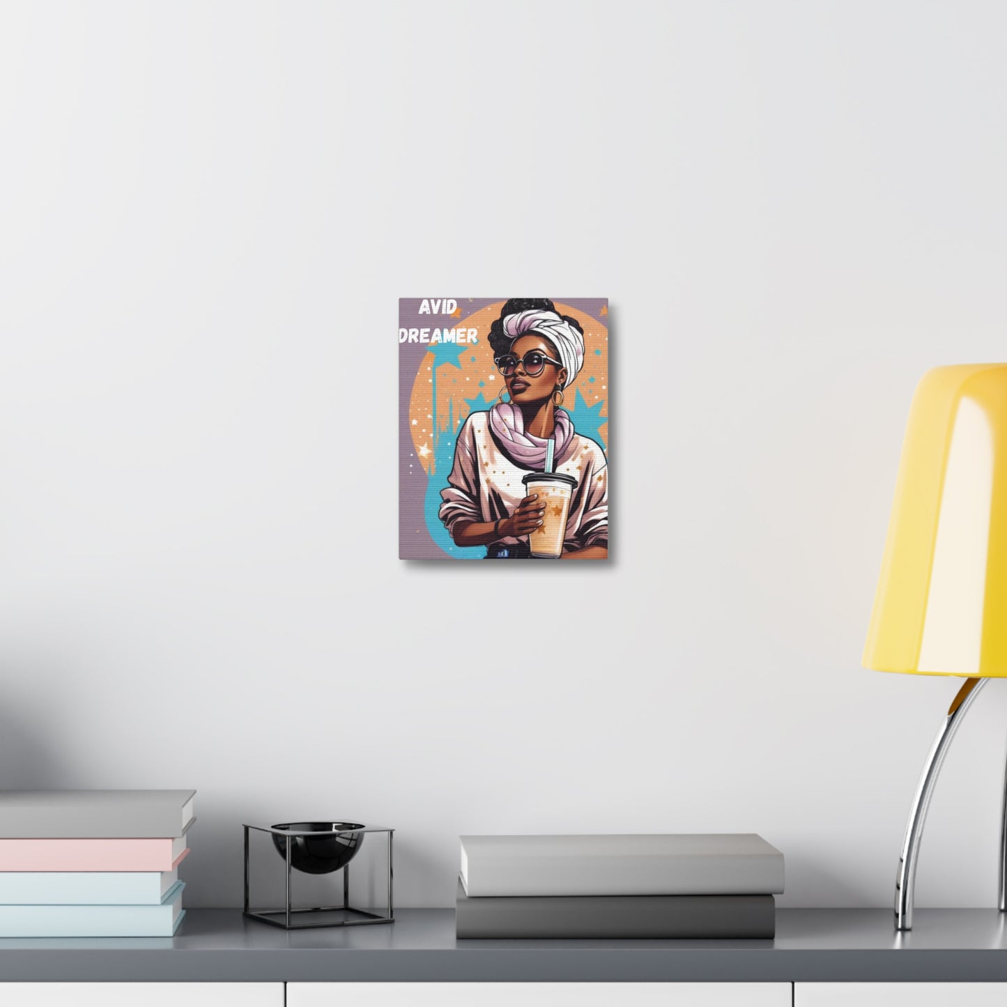 Avid Dreamer Stretched Canvas Art, Inspirational Wall Decor, Aesthetic Room Decoration, Gift for Dreamers, Unique Home Art