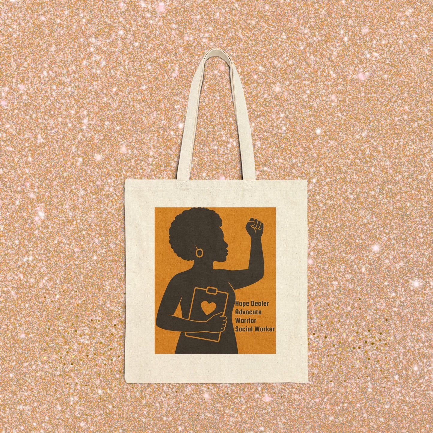 Empowering Social Worker Tote Bag, Reusable Bag, Eco-Friendly Gift, Modeled for Social Workers, Motivational Quote Bag, Everyday Carry