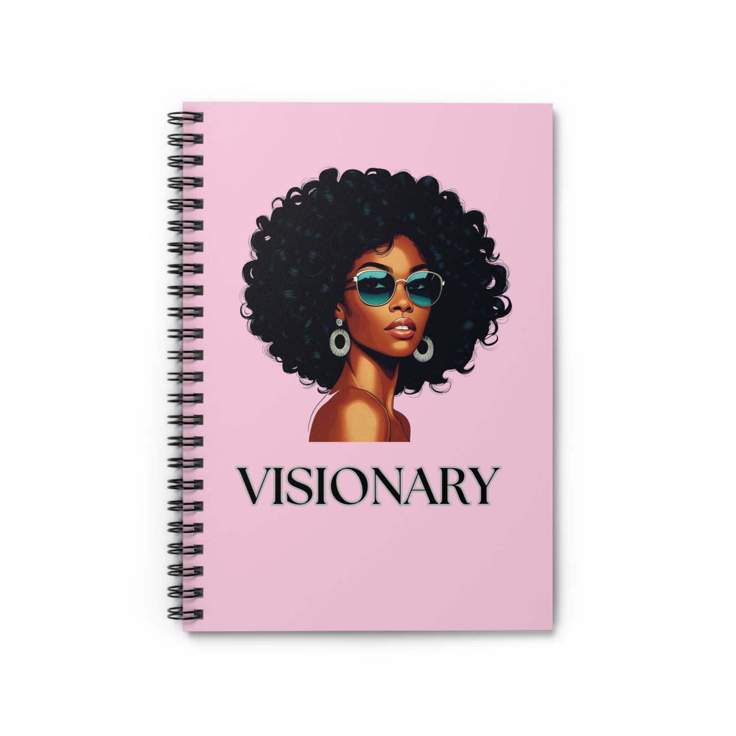 Empowered Visionary Spiral Notebook - Stylish Journal for Creativity, Motivational Stationery, Gift for Writers, Art Lovers, Dreamers