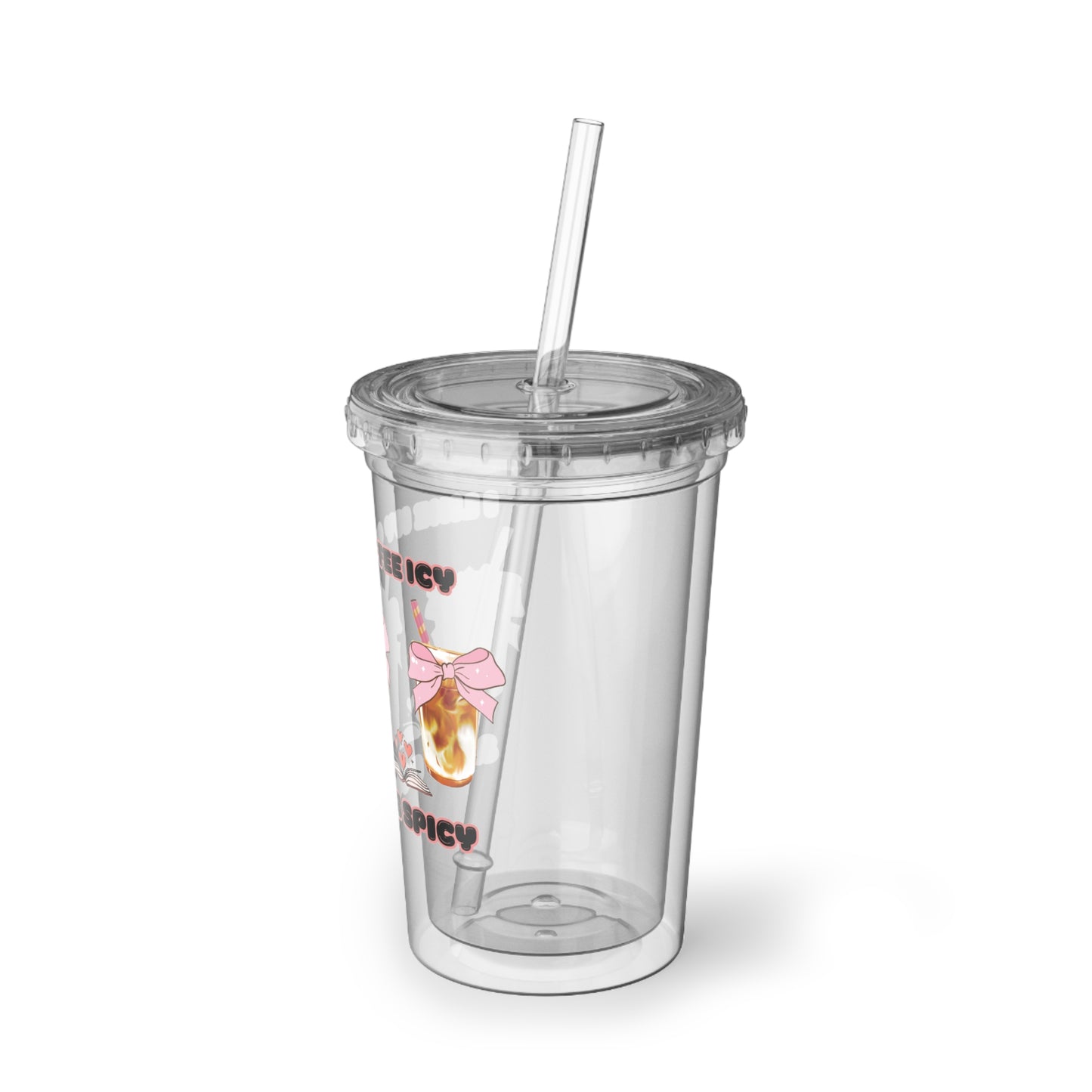 Suave Acrylic Tumbler for Coffee & Book Lovers - Cute Drinkware, Ideal Gift, Personalized, Party Favor, Everyday Use