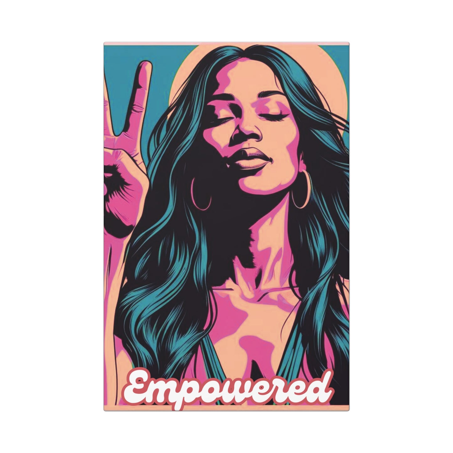 Empowered Canvas Wall Art, Empowerment Decor, Inspirational Home Decor, Feminist Art, Motivational Gift for Her
