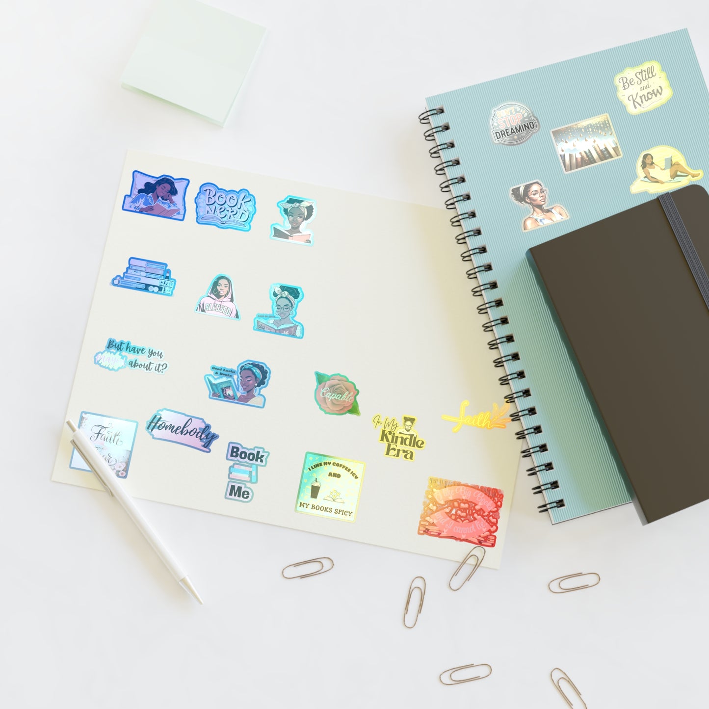 Book Lover Sticker Sheets - Fun, Creative, and Personalized Decor for Journal, Planner, Gift, Home Office, Reading Enthusiast