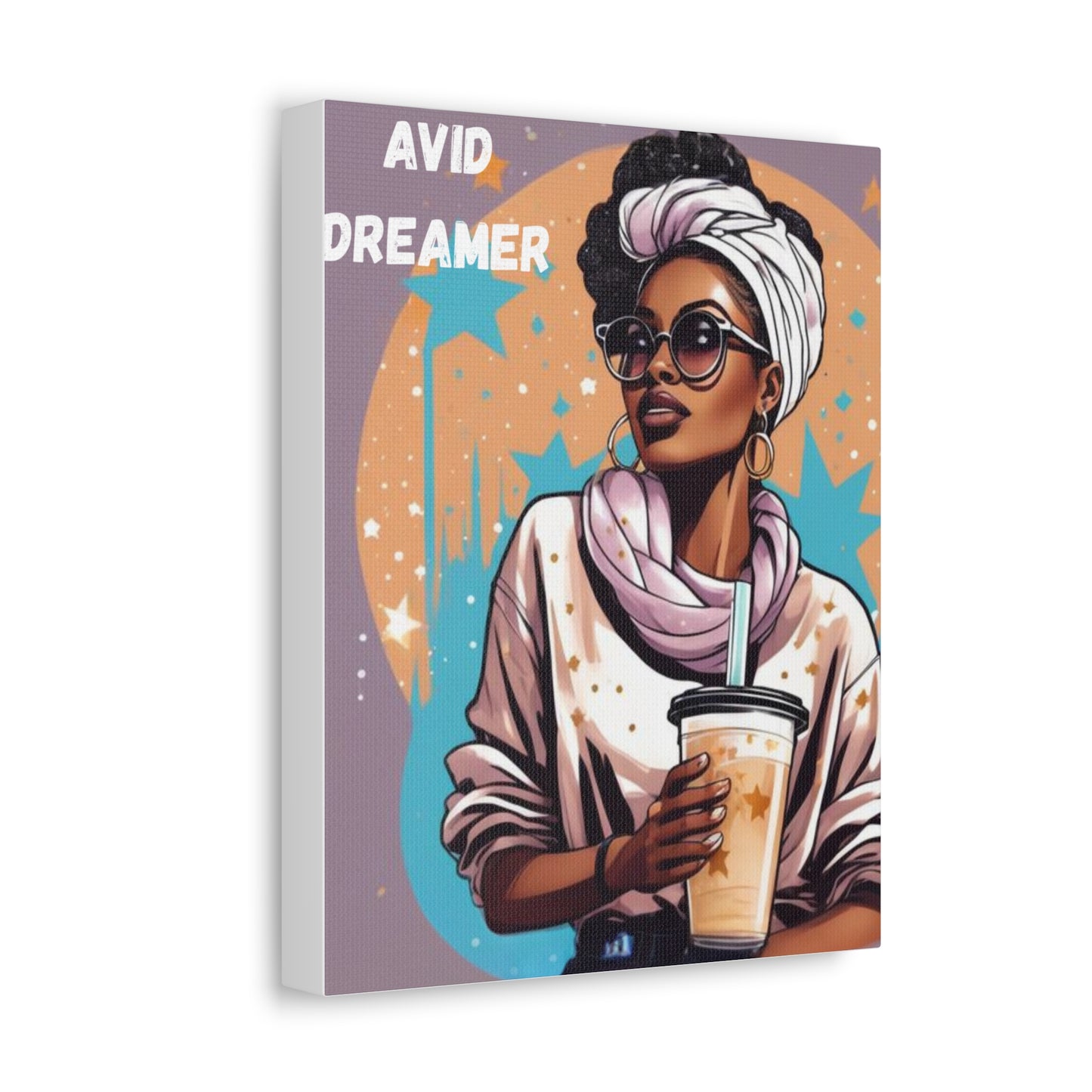 Avid Dreamer Stretched Canvas Art, Inspirational Wall Decor, Aesthetic Room Decoration, Gift for Dreamers, Unique Home Art