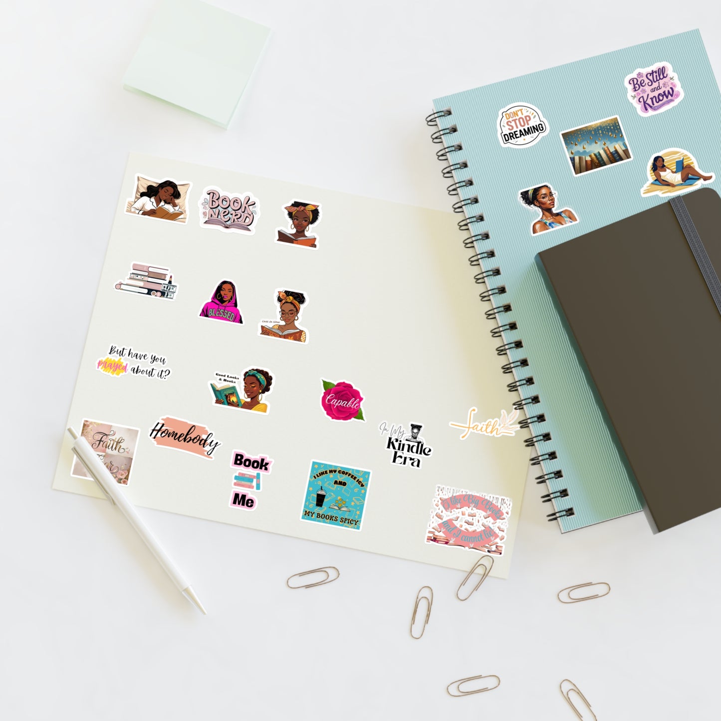 Book Lover Sticker Sheets - Fun, Creative, and Personalized Decor for Journal, Planner, Gift, Home Office, Reading Enthusiast