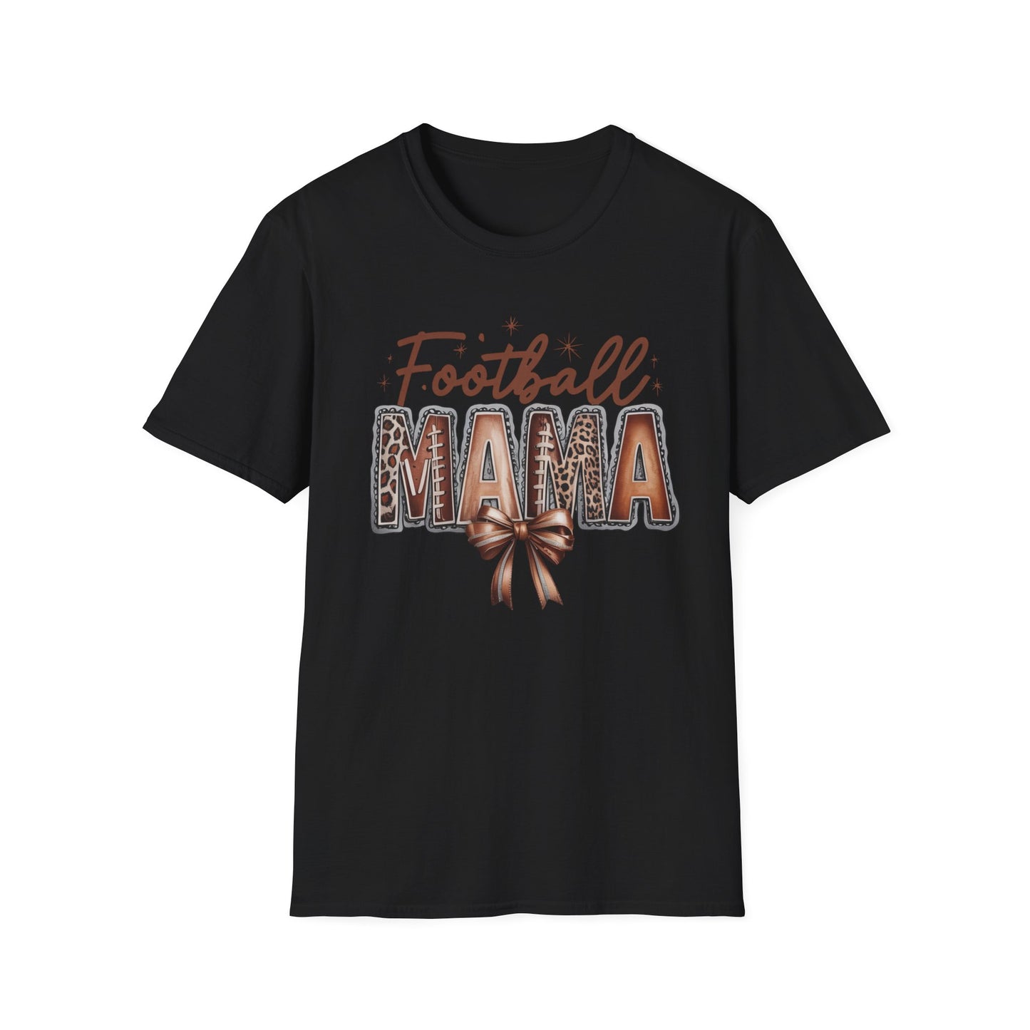 Football Mama Unisex Softstyle T-Shirt - Perfect for Game Day, Casual Wear, Sports Moms, Gift for Her, Women's Tee