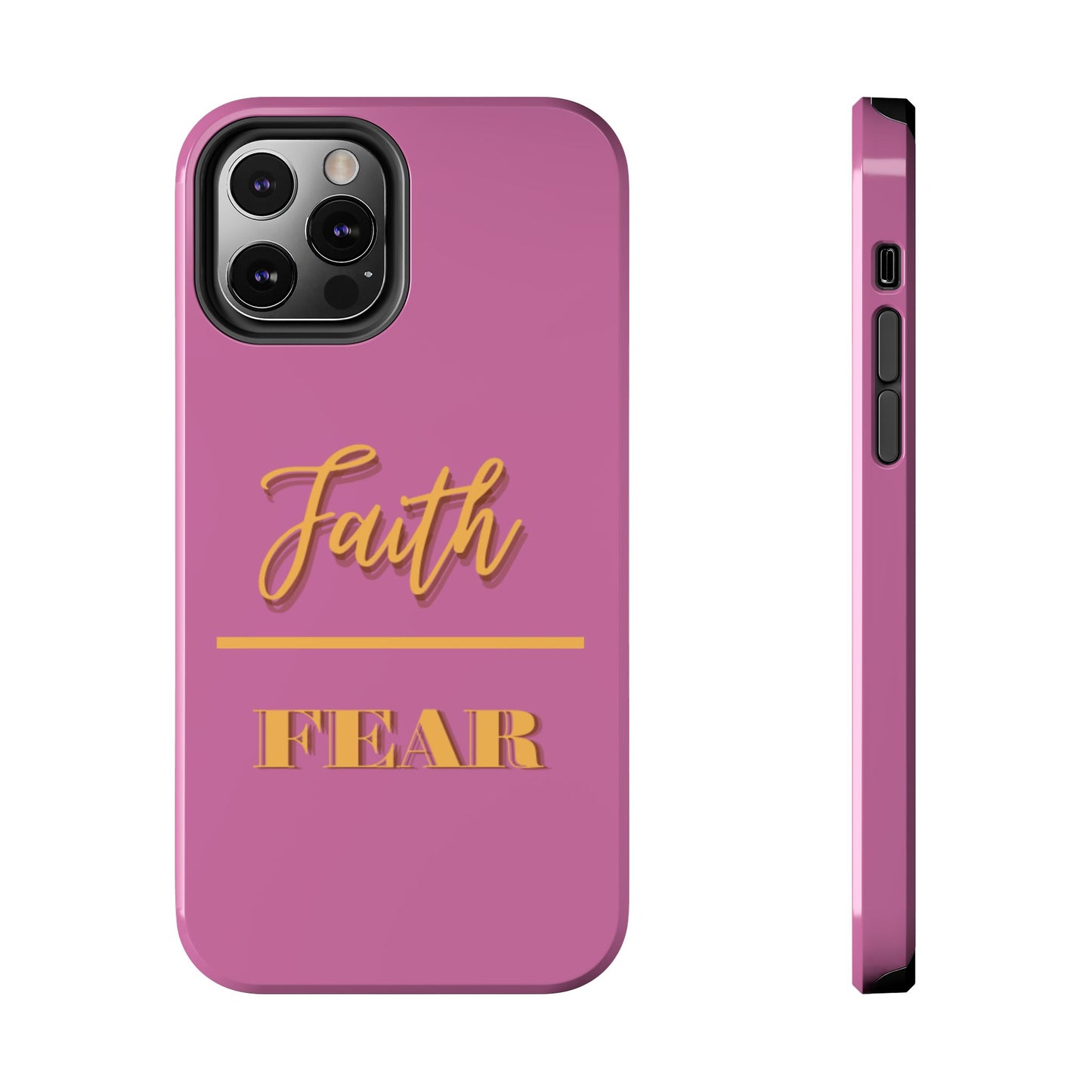 Faith Over Fear Phone Case - Inspirational Tough Cases for Daily Motivation, Gifts for Friends, Customizable Phone Covers, Unique Decor