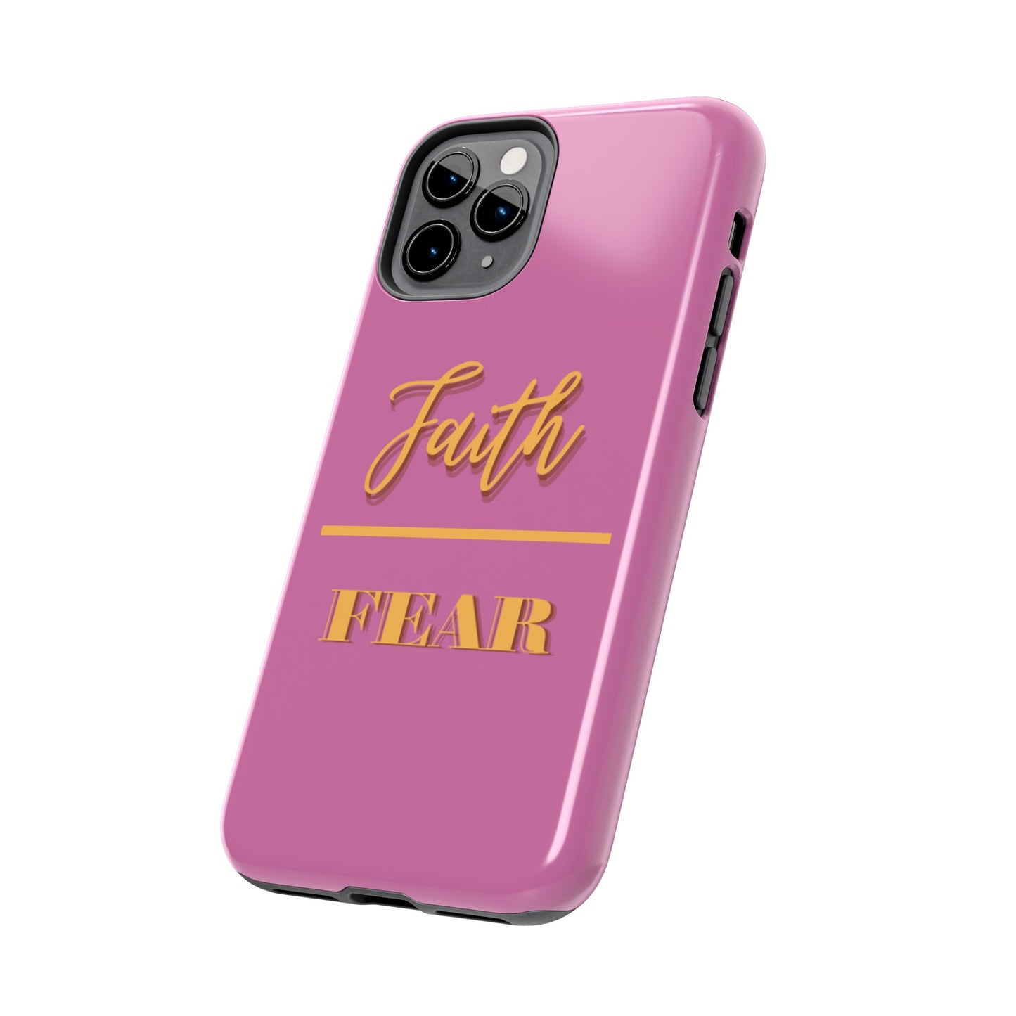 Faith Over Fear Phone Case - Inspirational Tough Cases for Daily Motivation, Gifts for Friends, Customizable Phone Covers, Unique Decor