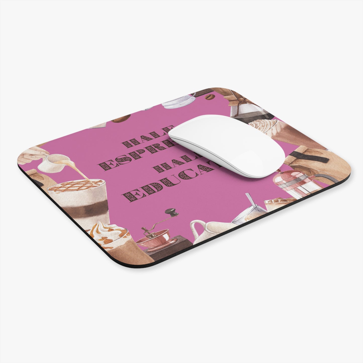 Coffee Lover's Mouse Pad - Perfect Gift for Educators, Cute Desk Decor, Office Essentials, Teacher Appreciation, Home Office Supplies