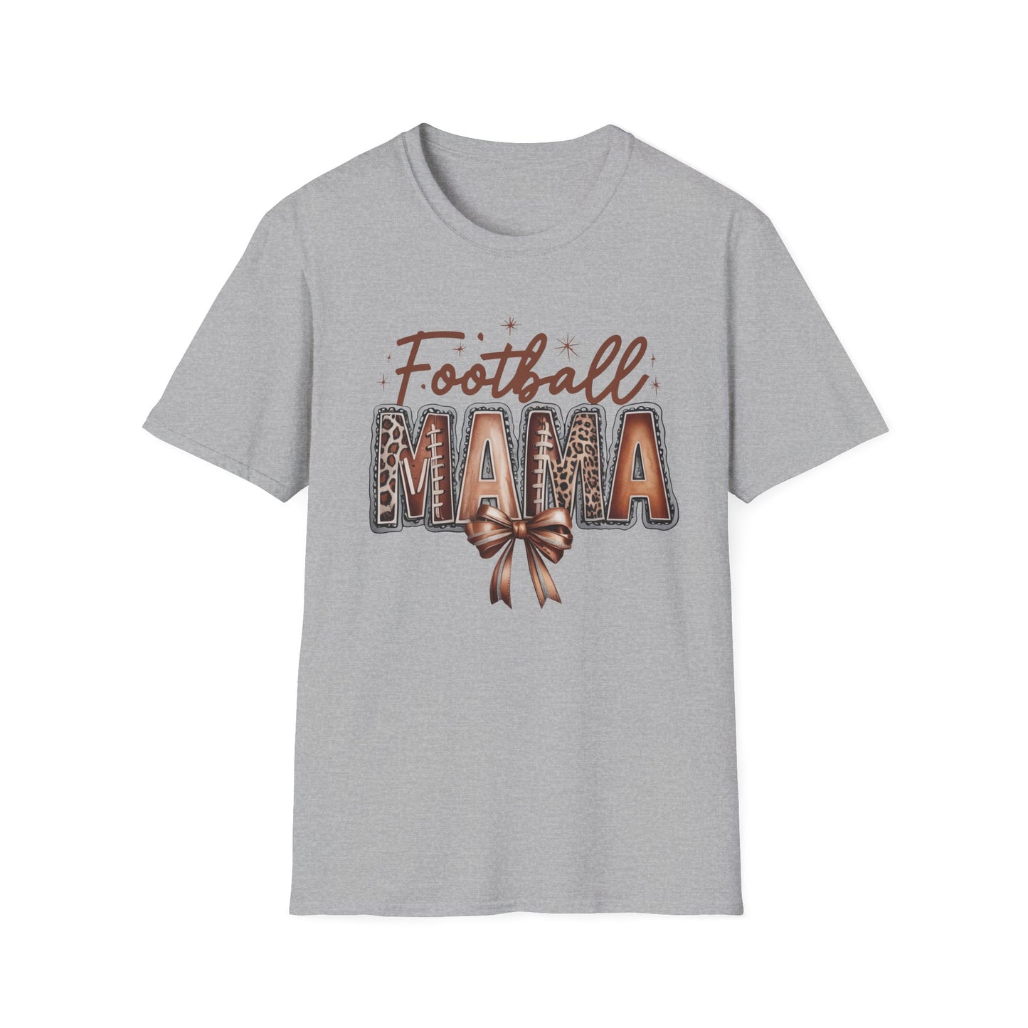 Football Mama Unisex Softstyle T-Shirt - Perfect for Game Day, Casual Wear, Sports Moms, Gift for Her, Women's Tee