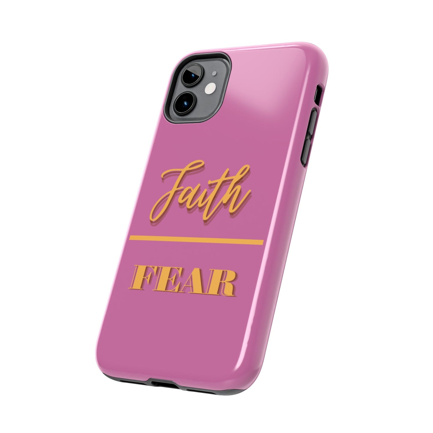 Faith Over Fear Phone Case - Inspirational Tough Cases for Daily Motivation, Gifts for Friends, Customizable Phone Covers, Unique Decor
