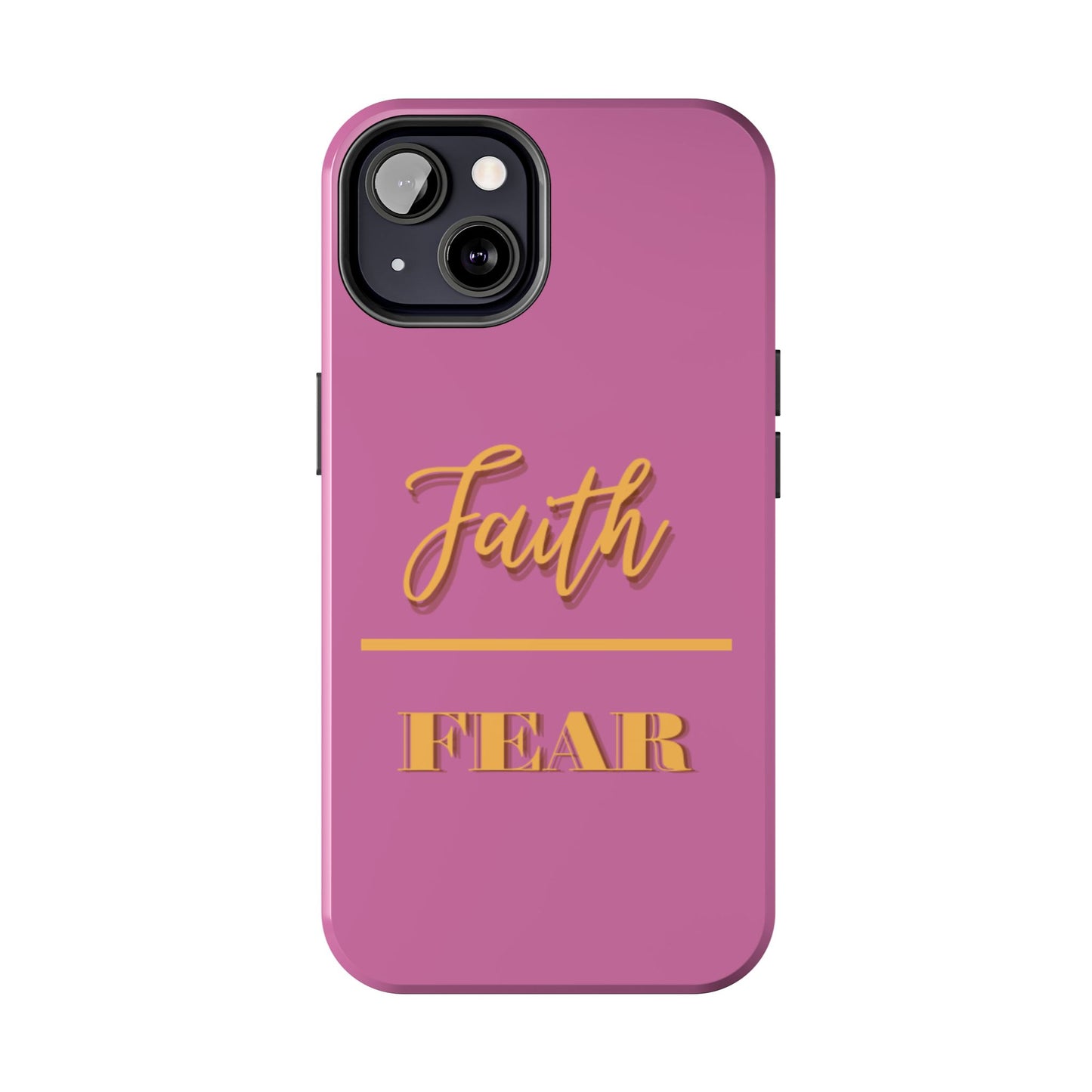 Faith Over Fear Phone Case - Inspirational Tough Cases for Daily Motivation, Gifts for Friends, Customizable Phone Covers, Unique Decor