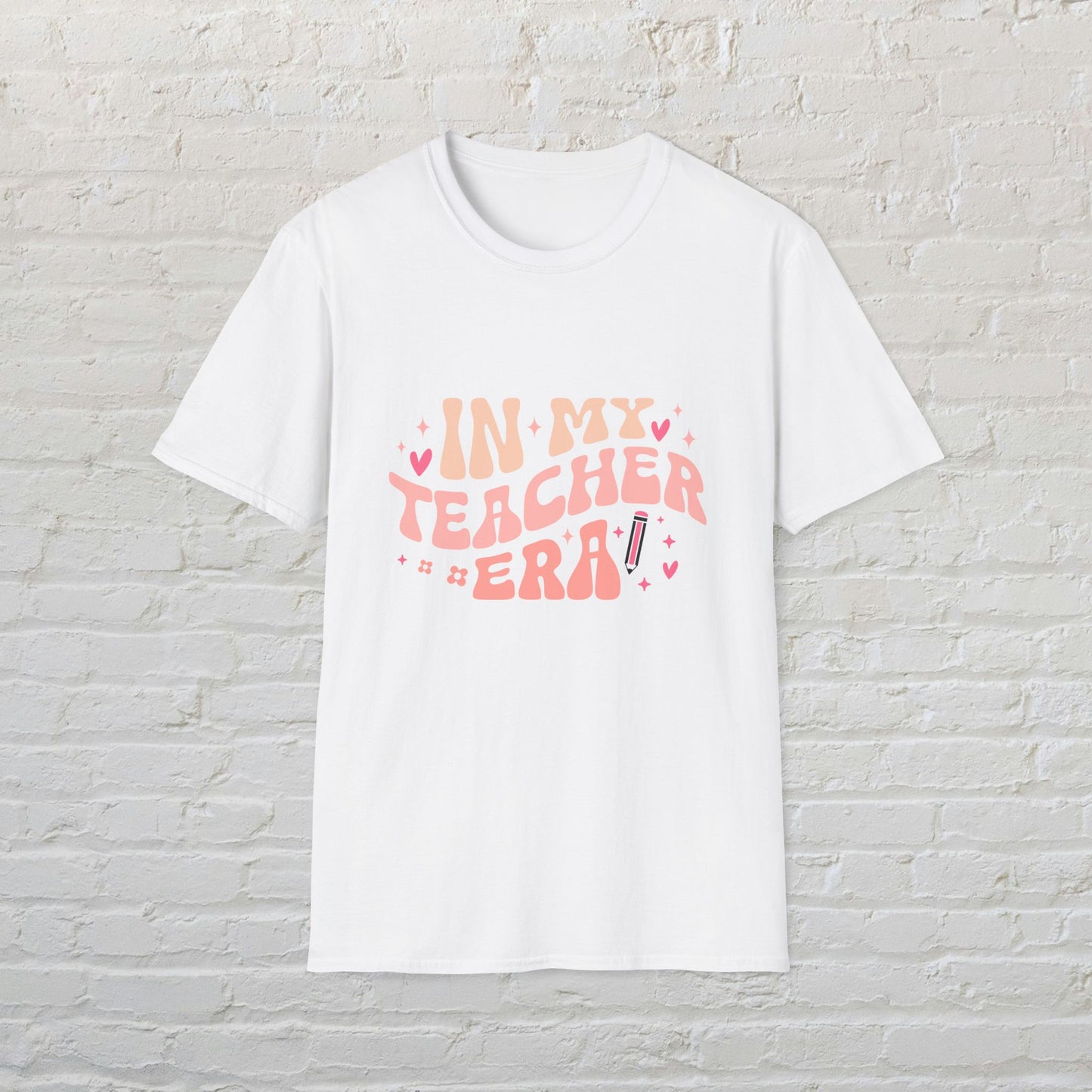 Cute Teacher Era T-Shirt, Gift for Educators, Classroom Shirt, Back to School, Funny Teacher Tee, Unisex Softstyle