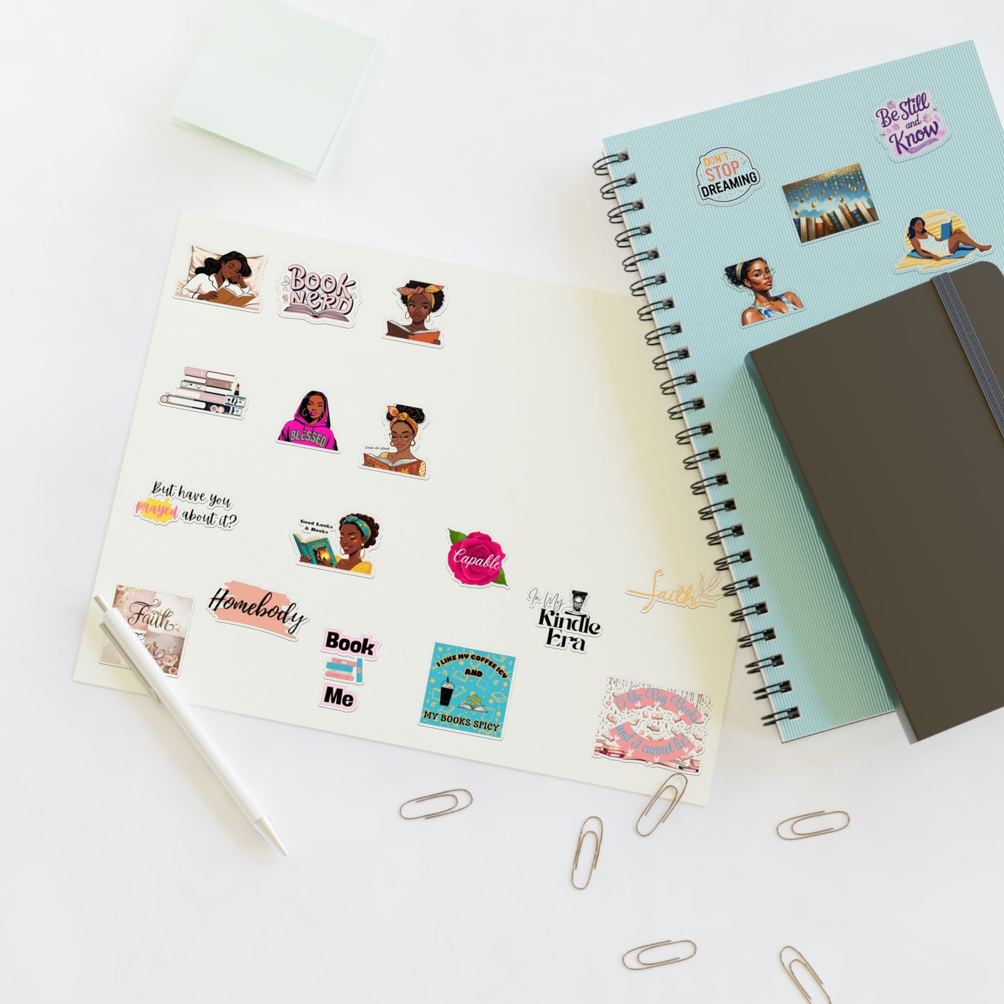Book Lover Sticker Sheets - Fun, Creative, and Personalized Decor for Journal, Planner, Gift, Home Office, Reading Enthusiast