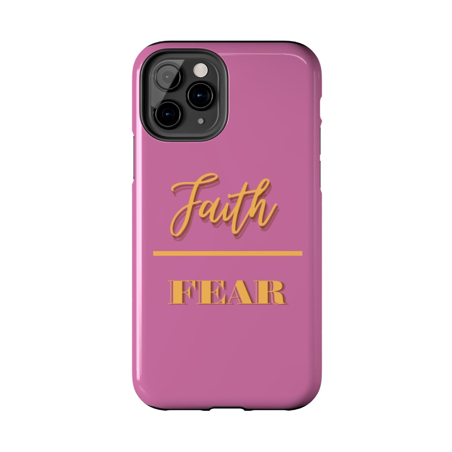 Faith Over Fear Phone Case - Inspirational Tough Cases for Daily Motivation, Gifts for Friends, Customizable Phone Covers, Unique Decor