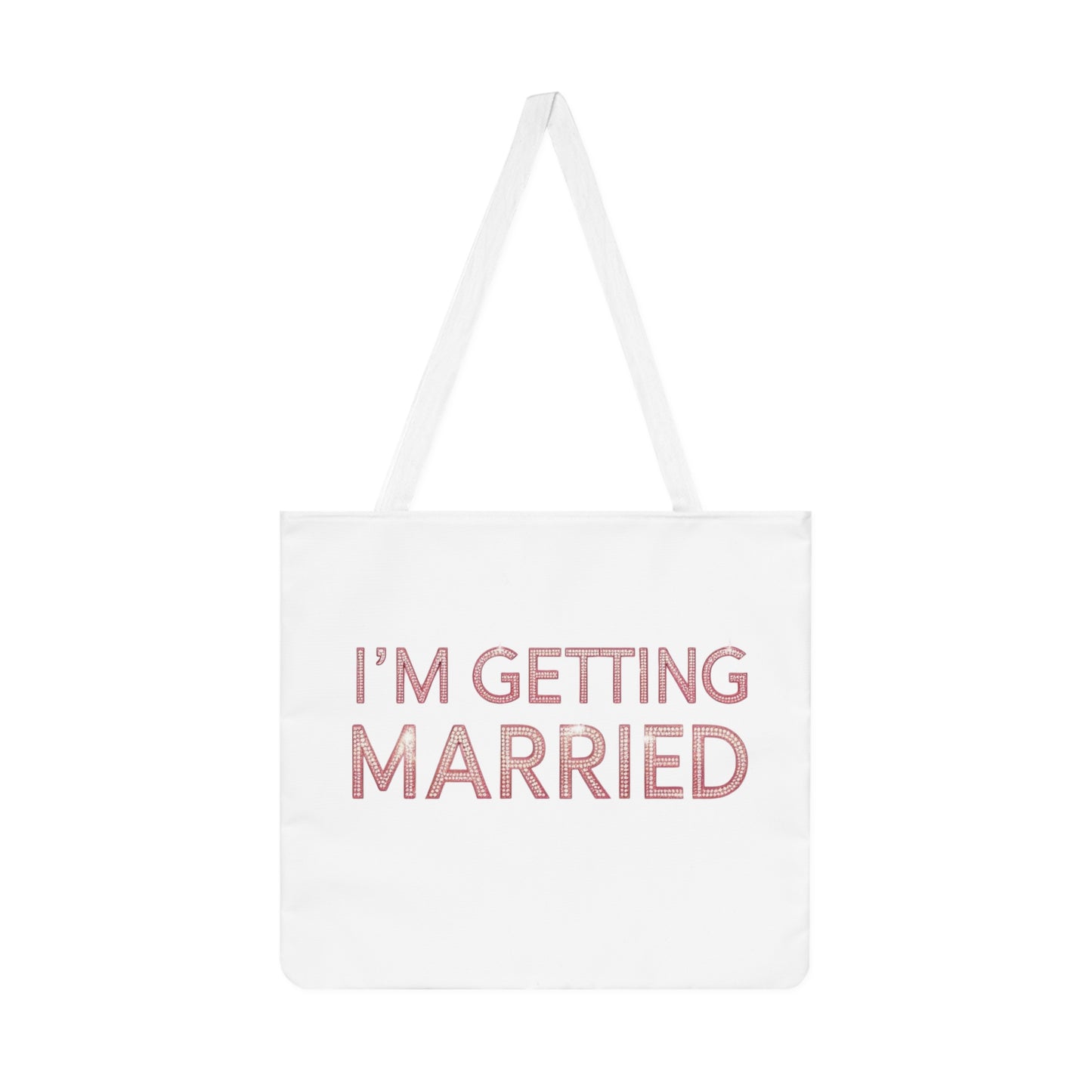 Wedding Tote Bag, I'm Getting Married Bride Gift, Bridal Shower Accessory, Wedding Planning Bag, Bridal Party Favor