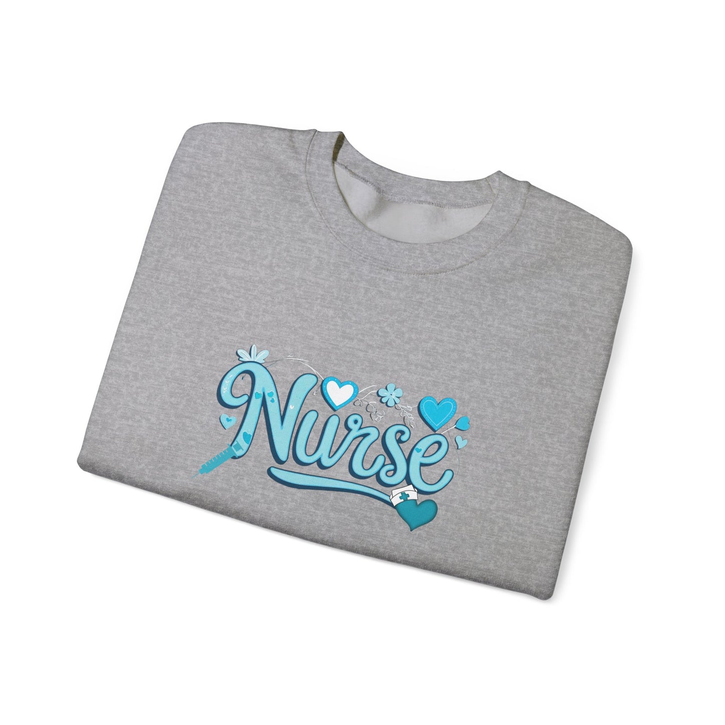 Nurse Love Crewneck Sweatshirt - Cozy Gift for Nurses, Medical Professionals, Appreciation Gifts, Healthcare Apparel, Nursing School