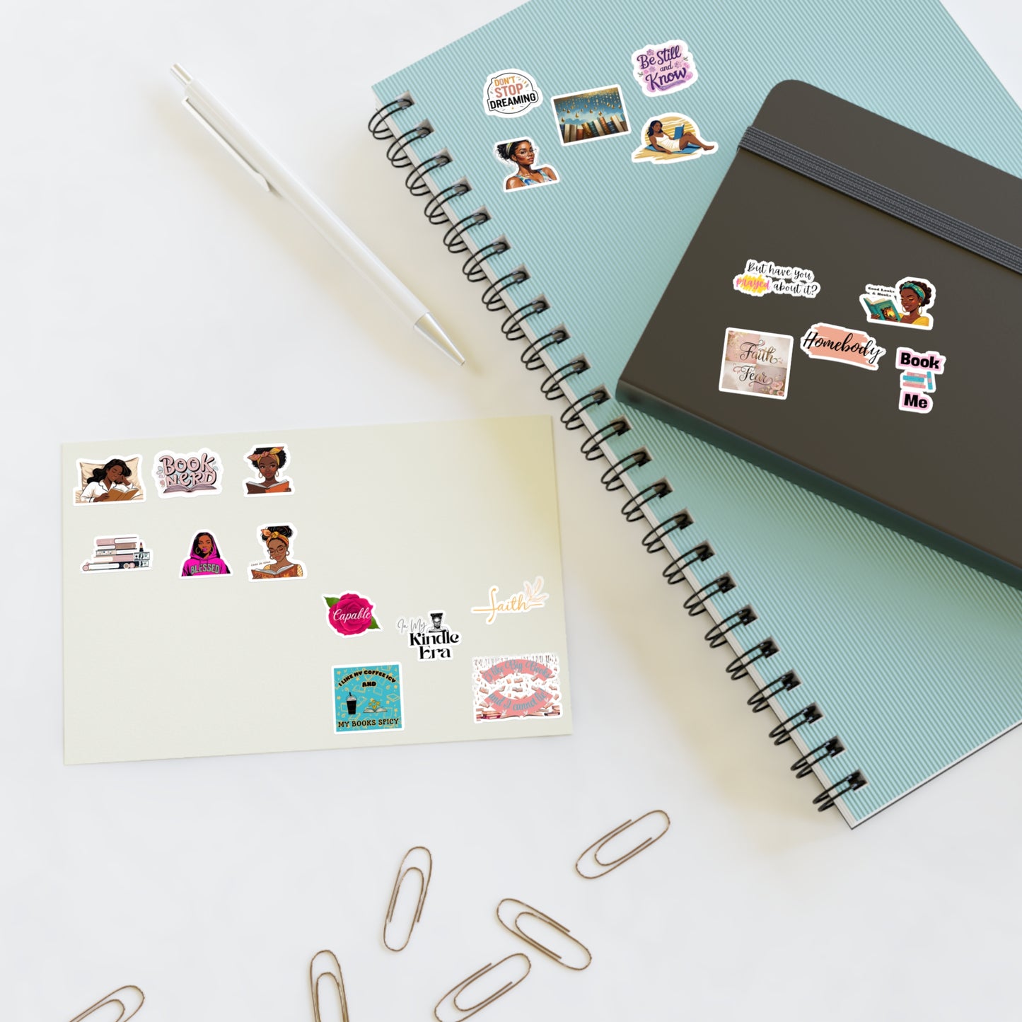 Book Lover Sticker Sheets - Fun, Creative, and Personalized Decor for Journal, Planner, Gift, Home Office, Reading Enthusiast