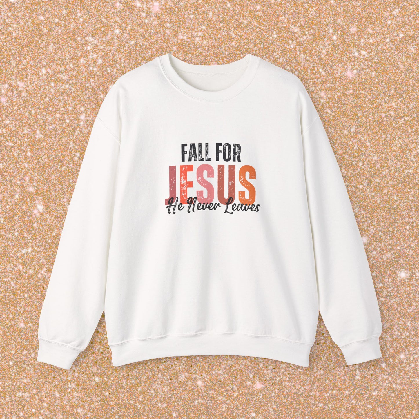 Fall for Jesus Sweatshirt, Christian Crewneck, Religious Apparel, Faith-Based Gifts, Inspirational Fashion, Cozy Church Wear