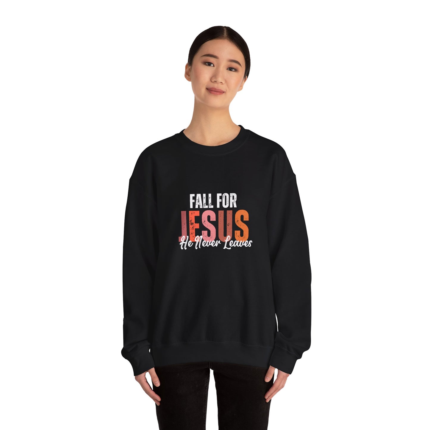 Fall for Jesus Sweatshirt, Christian Crewneck, Religious Apparel, Faith-Based Gifts, Inspirational Fashion, Cozy Church Wear