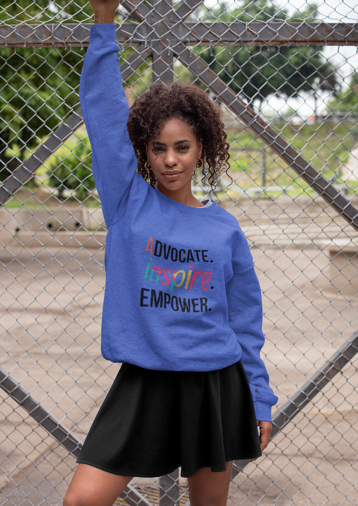 Empowerment Crewneck Sweatshirt | Advocate Inspire Empower | Unisex Sweatshirt | Casual Wear | Gift for Activists | Inspirational Apparel