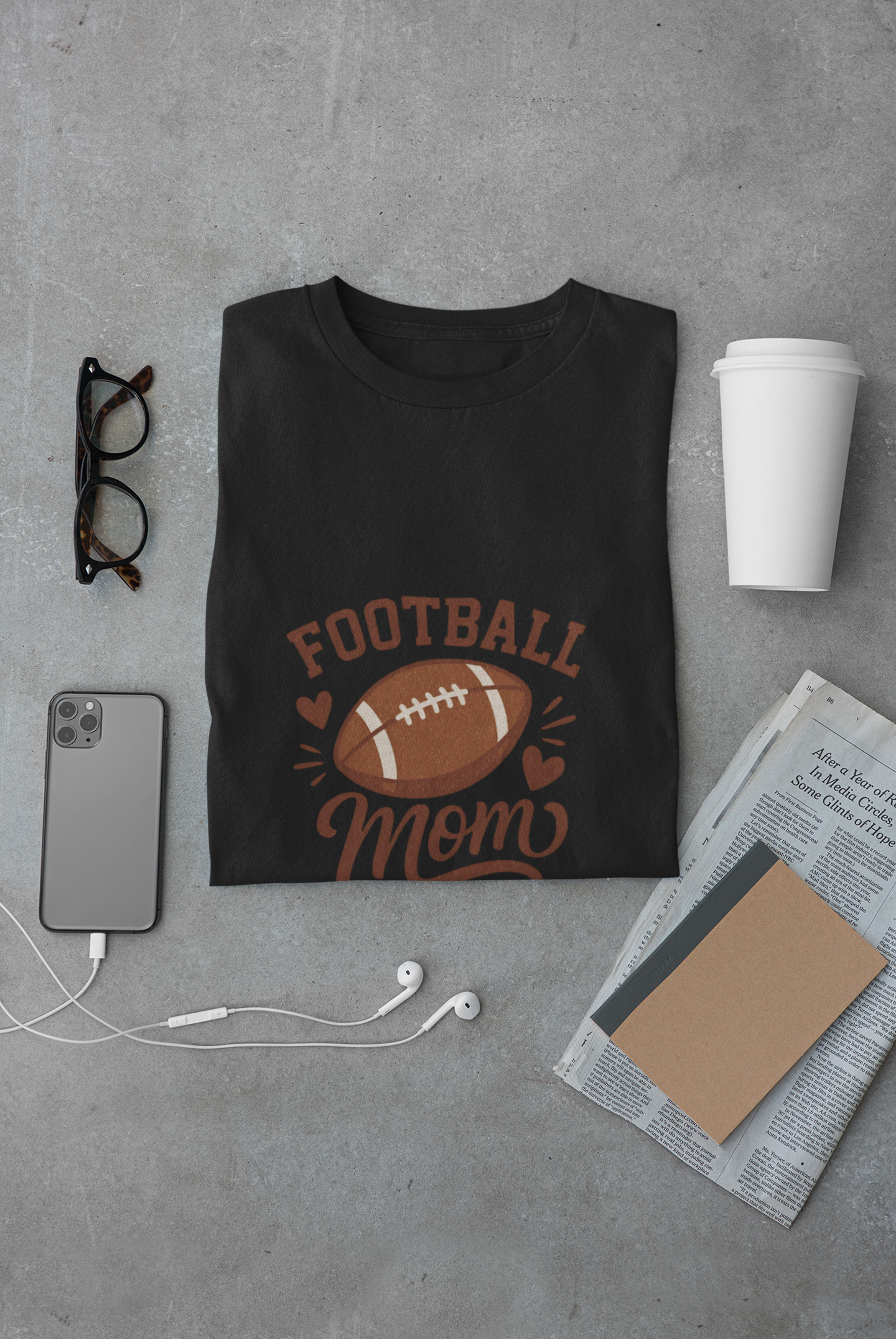 Football Mom Unisex T-Shirt | Sports Apparel, Game Day Shirt, Gifts for Moms, Casual Wear, Comfortable Tee