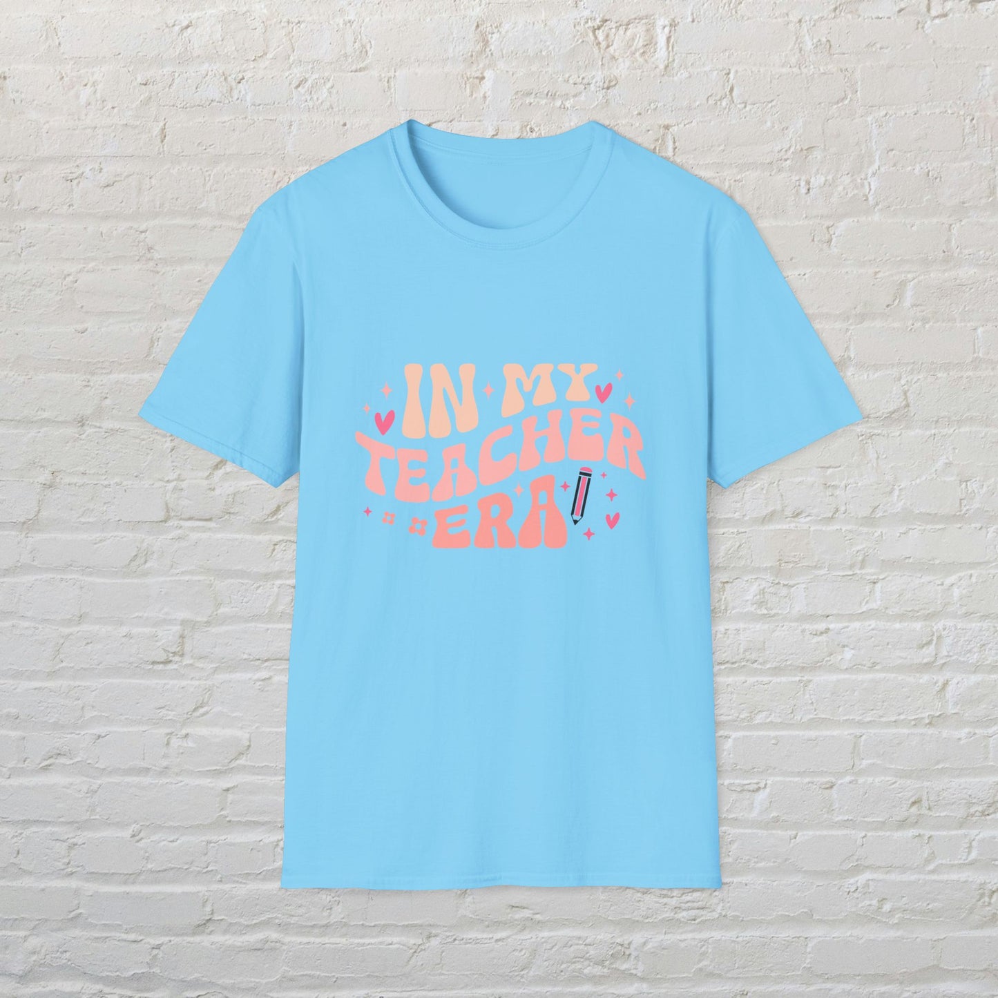 Cute Teacher Era T-Shirt, Gift for Educators, Classroom Shirt, Back to School, Funny Teacher Tee, Unisex Softstyle