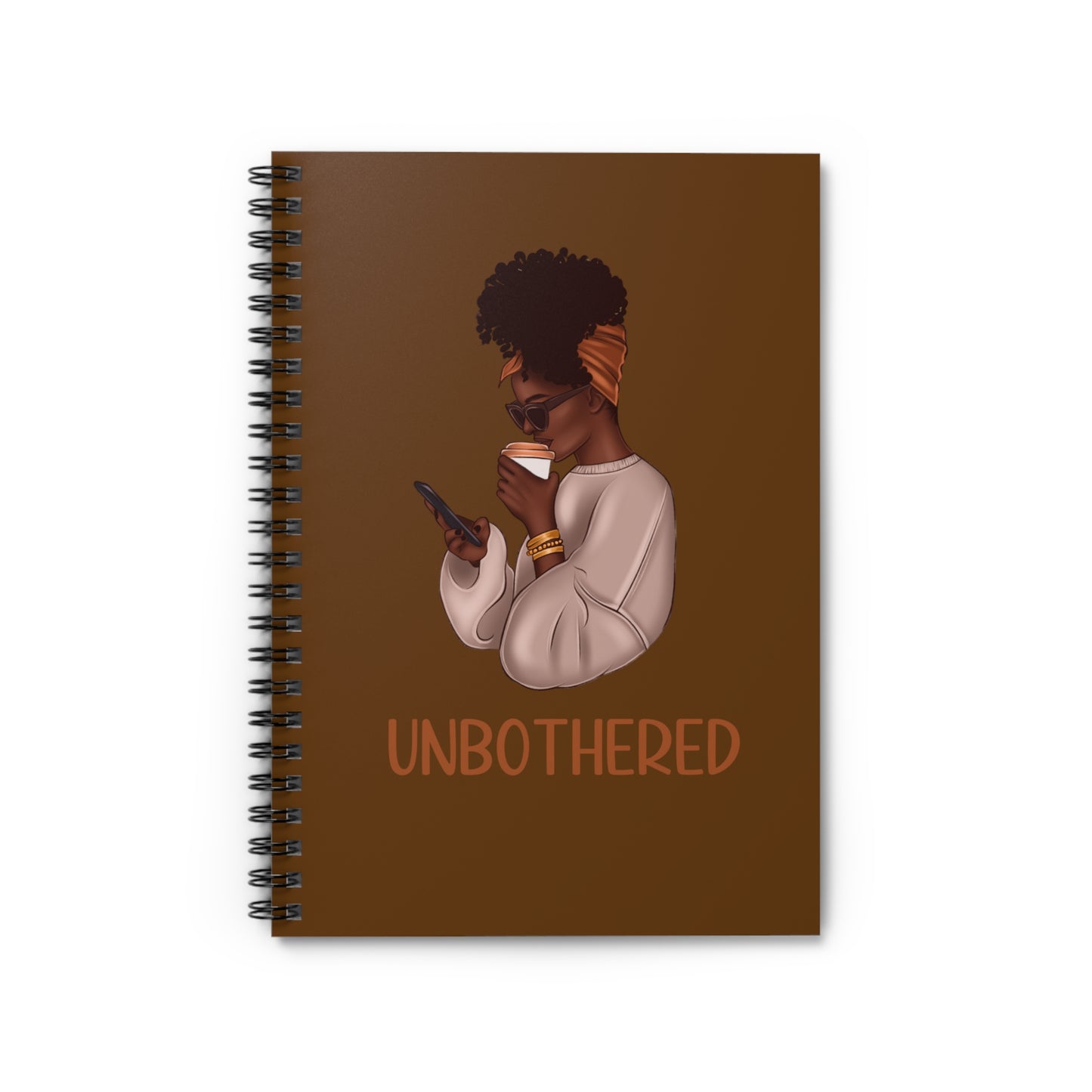 Unbothered Spiral Notebook - Stylish Journal for Creative Expression