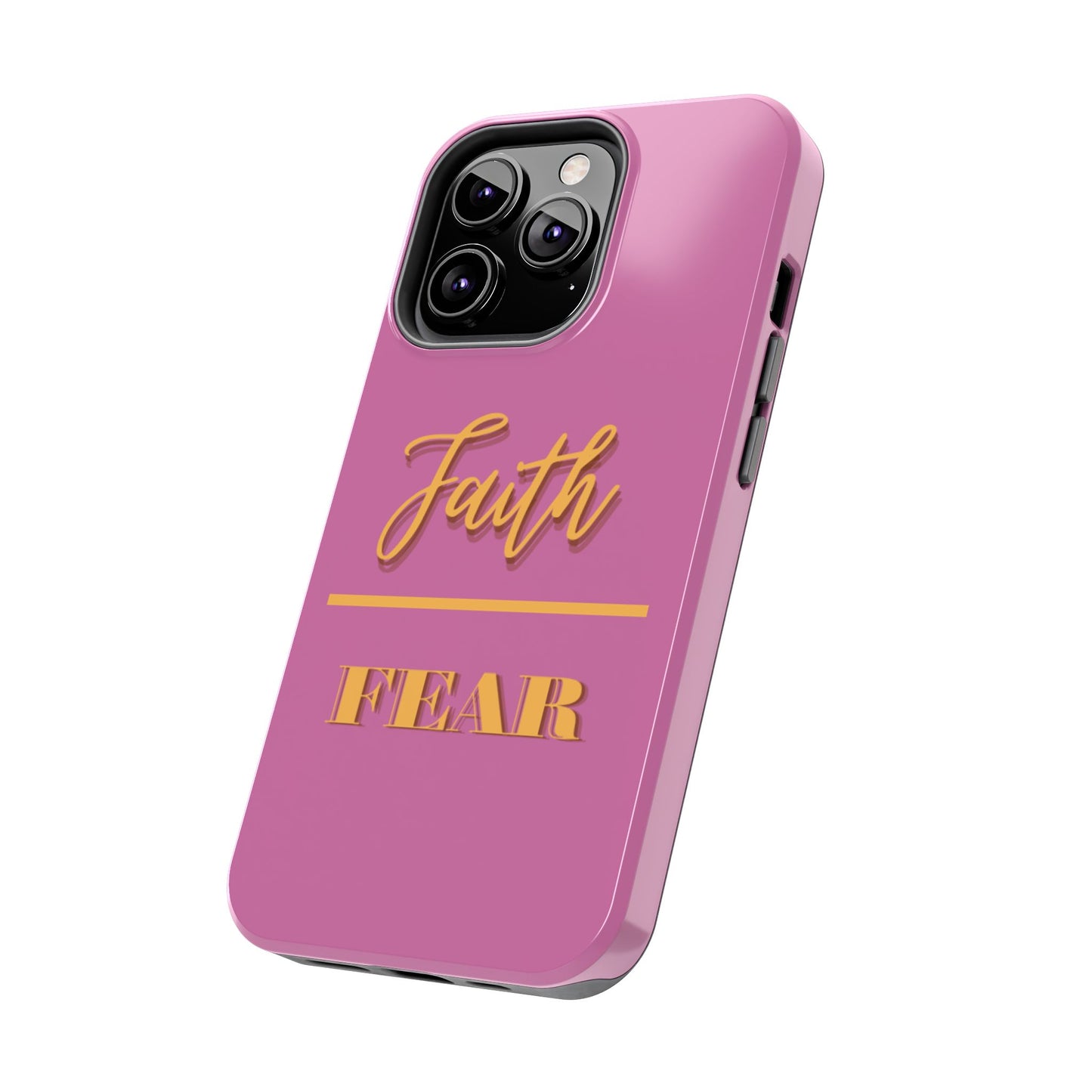 Faith Over Fear Phone Case - Inspirational Tough Cases for Daily Motivation, Gifts for Friends, Customizable Phone Covers, Unique Decor