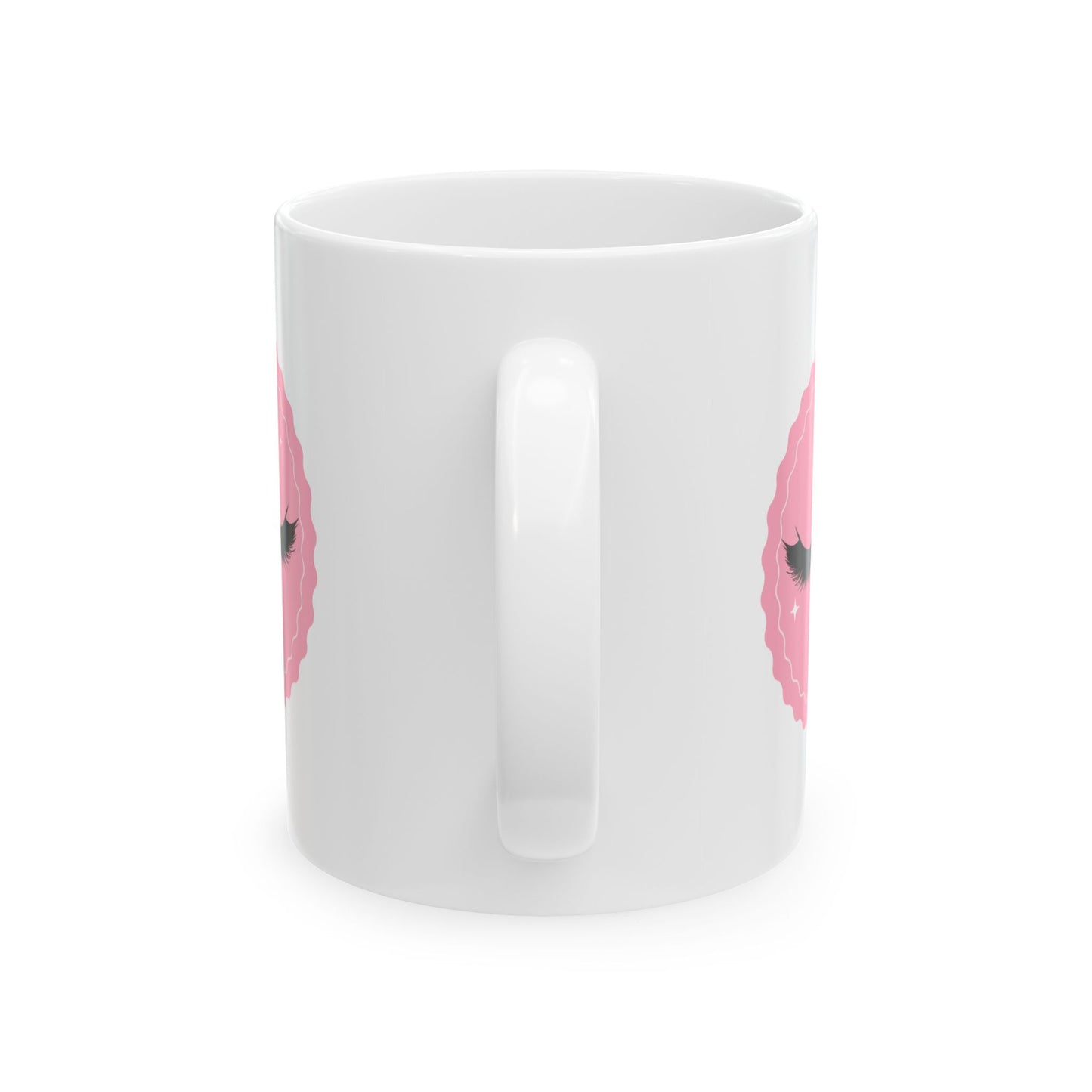 CutePinkSmiley Ceramic Mug - 11oz & 15oz