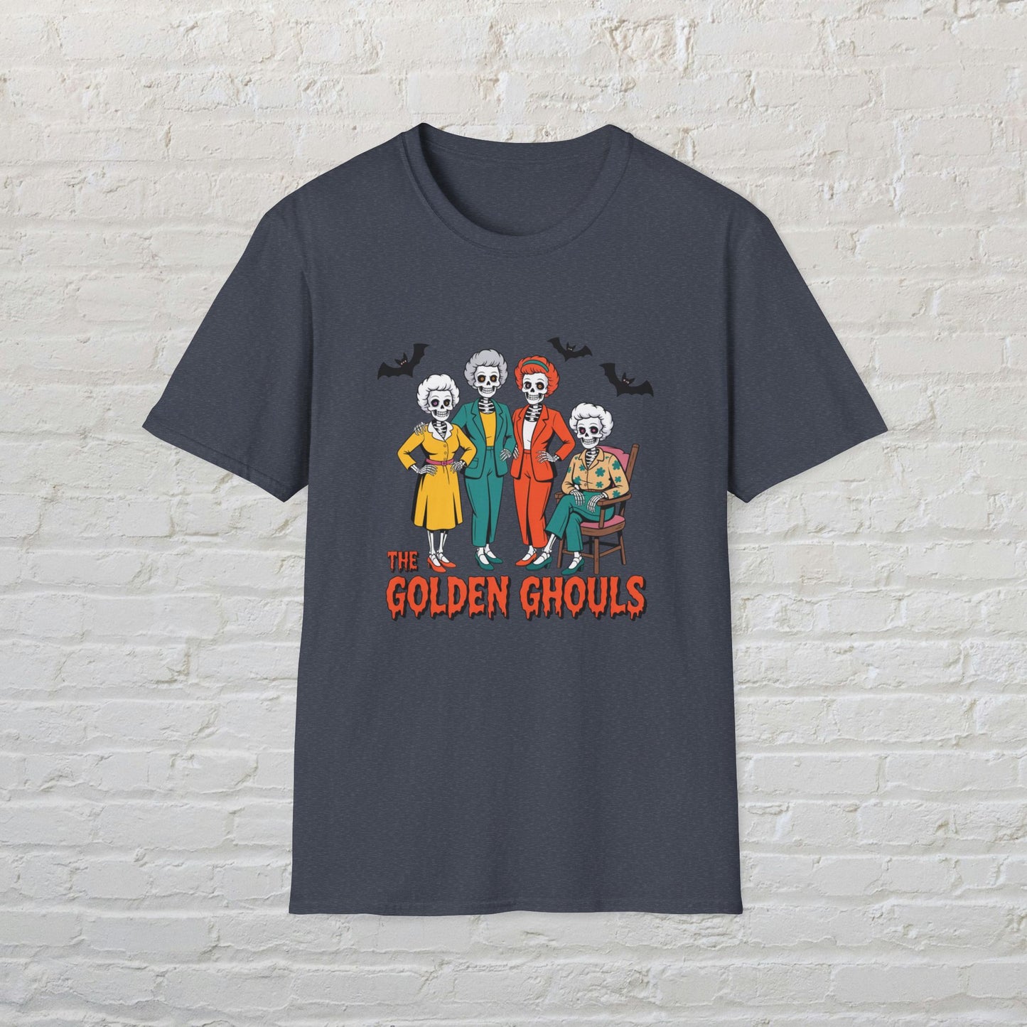 Ghostly Gathering T-Shirt - Halloween Tee, Ghoulish Outfit, Spooky Costume, Unisex Graphic Shirt, Perfect for Costume Parties