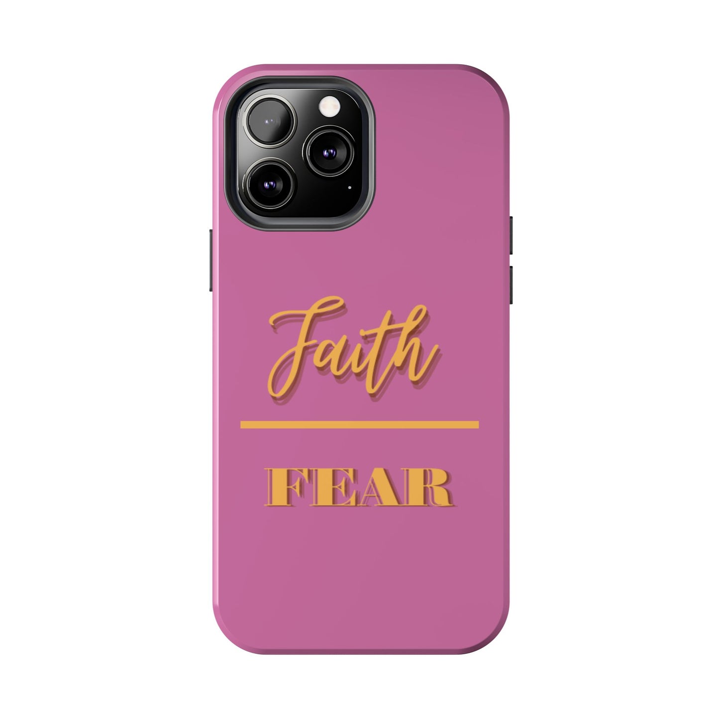Faith Over Fear Phone Case - Inspirational Tough Cases for Daily Motivation, Gifts for Friends, Customizable Phone Covers, Unique Decor