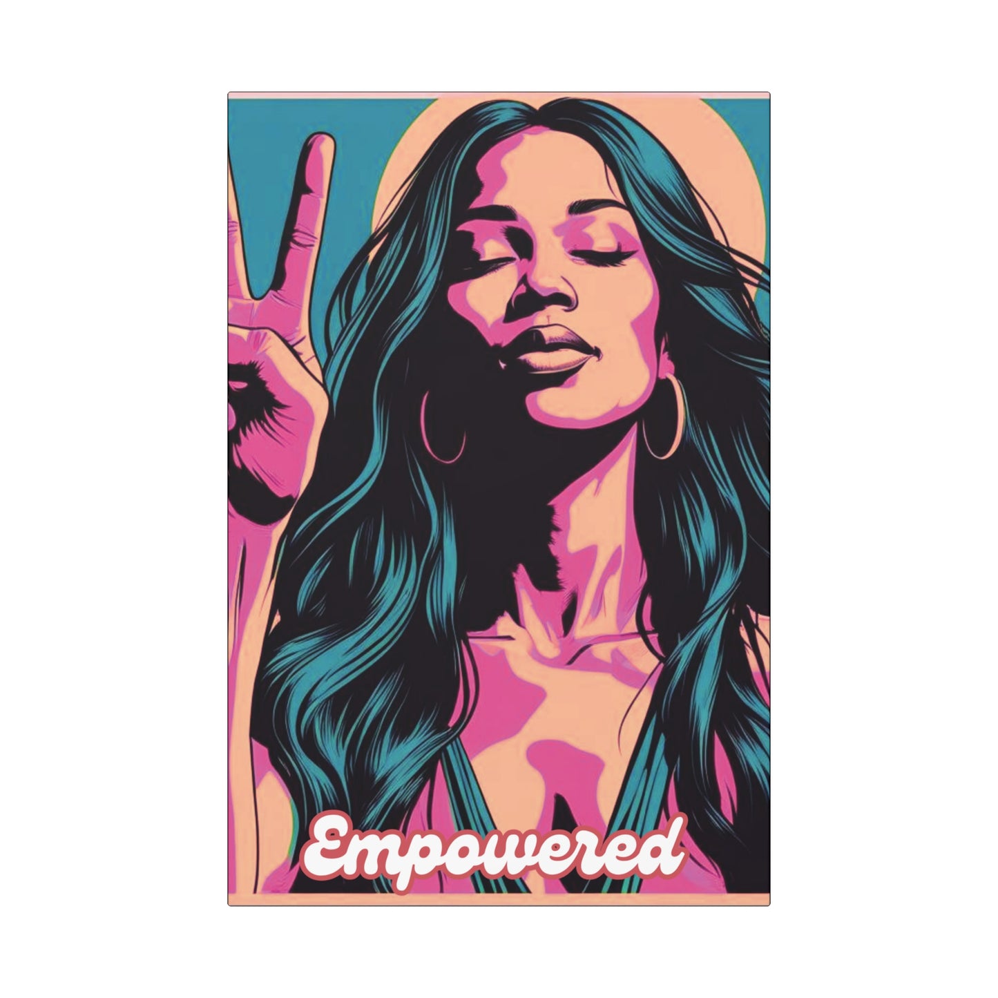 Empowered Canvas Wall Art, Empowerment Decor, Inspirational Home Decor, Feminist Art, Motivational Gift for Her