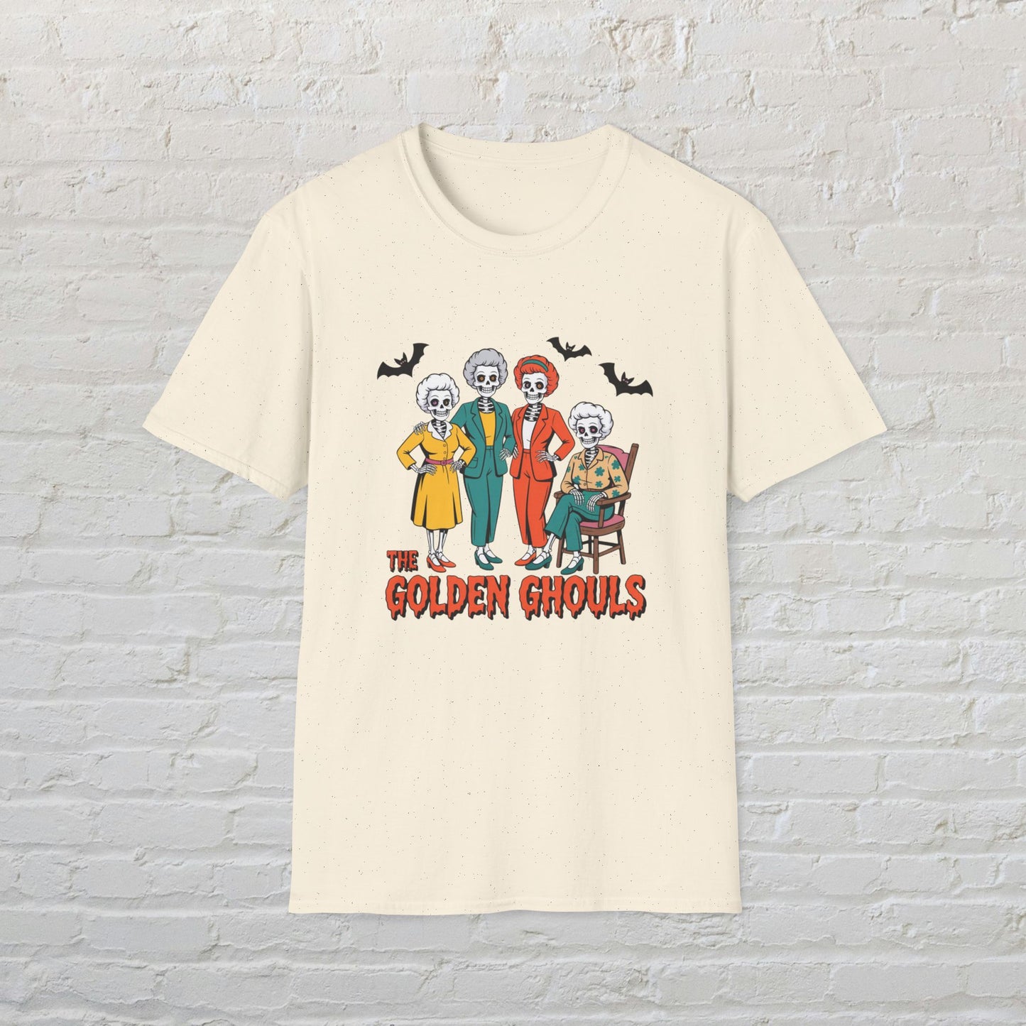 Ghostly Gathering T-Shirt - Halloween Tee, Ghoulish Outfit, Spooky Costume, Unisex Graphic Shirt, Perfect for Costume Parties