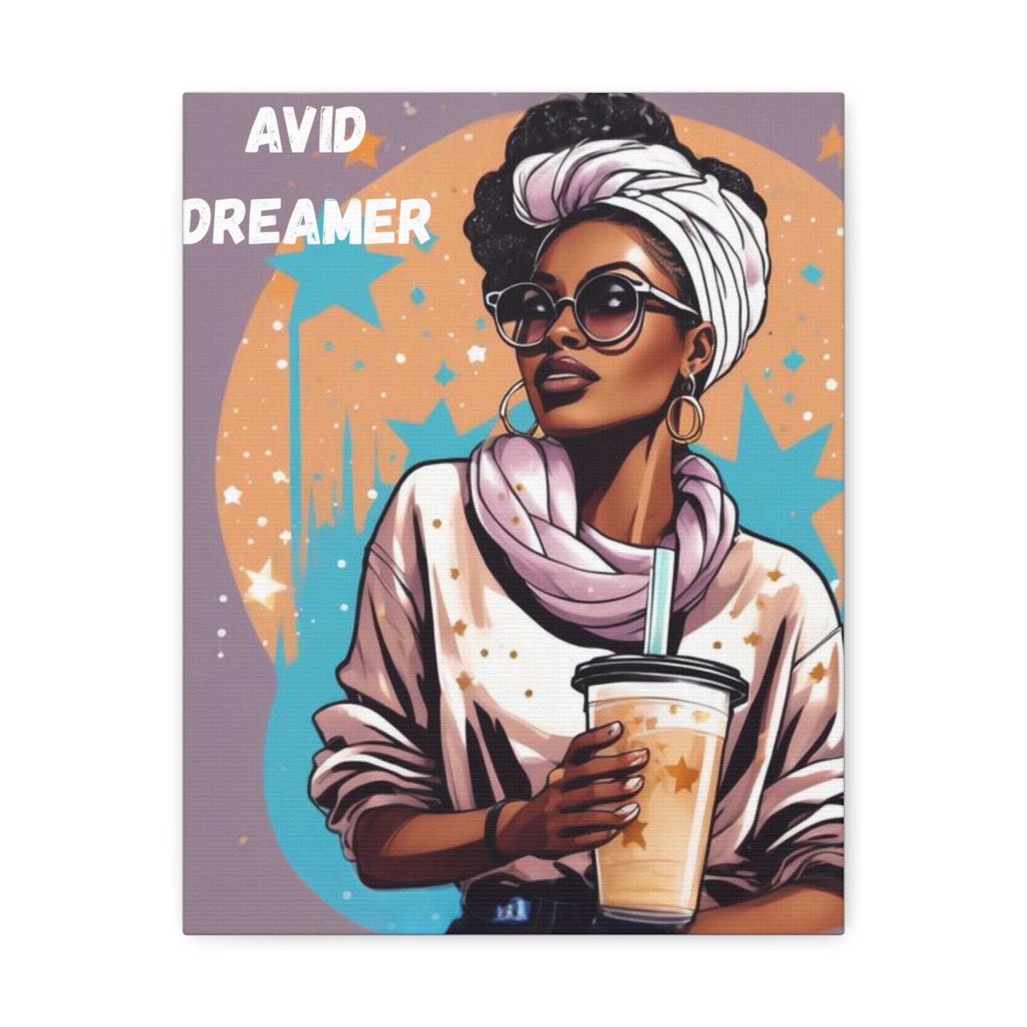 Avid Dreamer Stretched Canvas Art, Inspirational Wall Decor, Aesthetic Room Decoration, Gift for Dreamers, Unique Home Art
