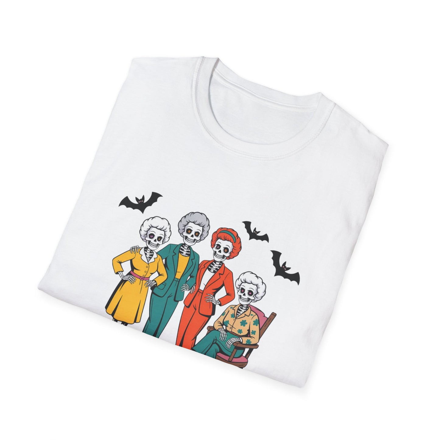 Ghostly Gathering T-Shirt - Halloween Tee, Ghoulish Outfit, Spooky Costume, Unisex Graphic Shirt, Perfect for Costume Parties