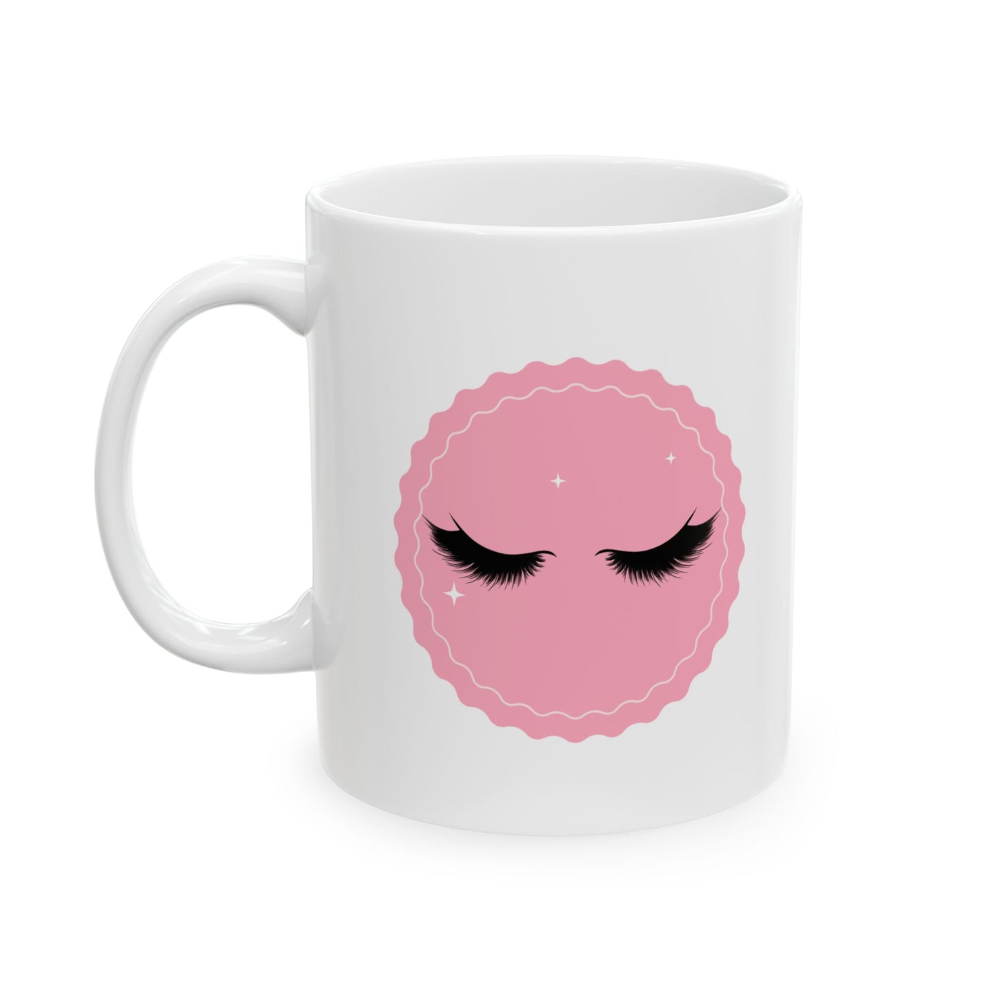 CutePinkSmiley Ceramic Mug - 11oz & 15oz