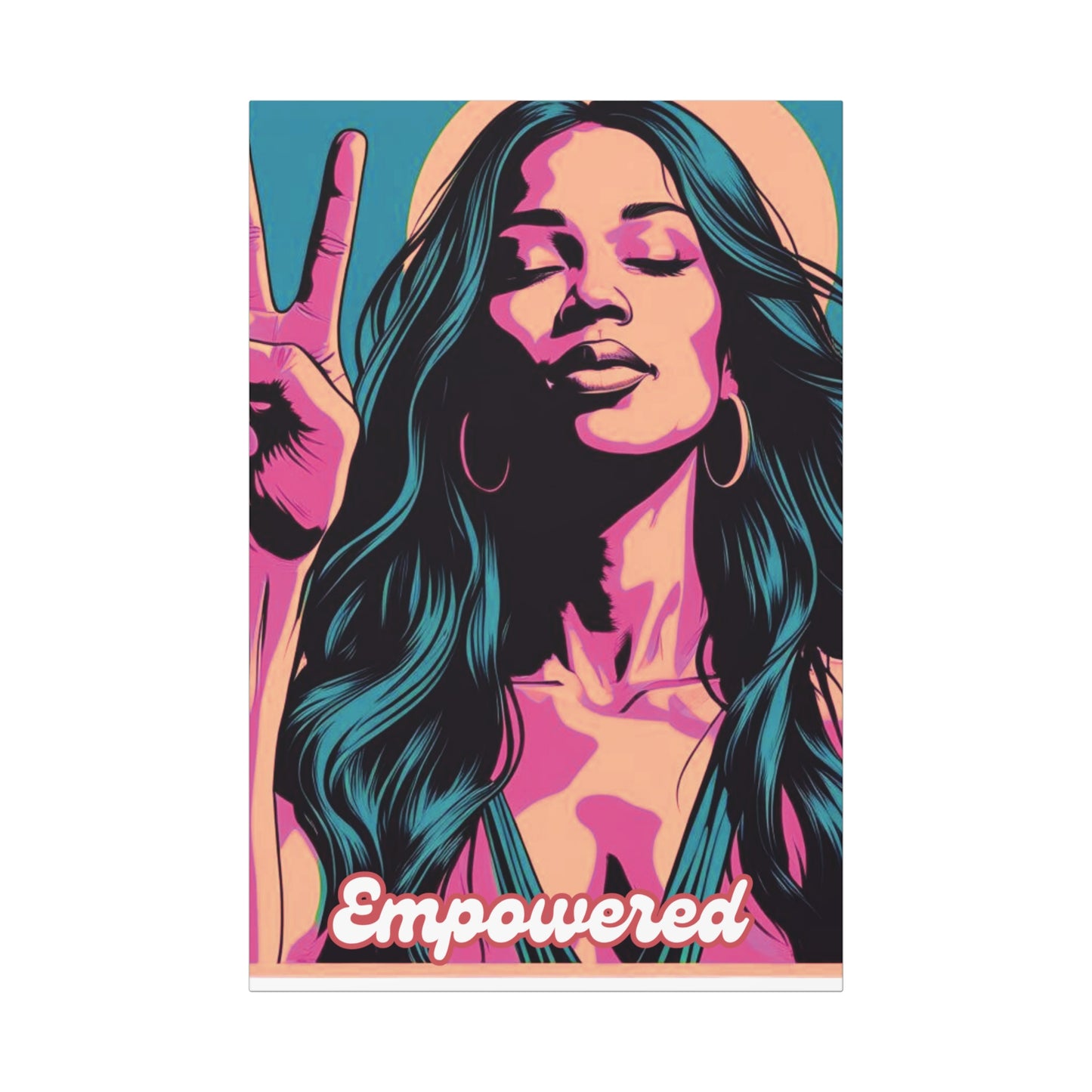 Empowered Canvas Wall Art, Empowerment Decor, Inspirational Home Decor, Feminist Art, Motivational Gift for Her